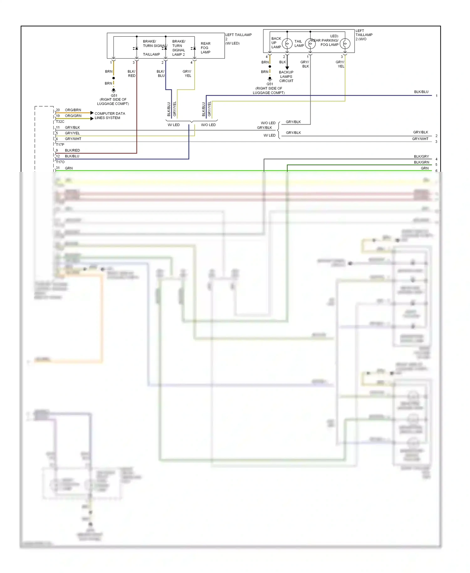 Wiring diagram gry/blu for Audi A4 B8 facelift (2011-2015) (12 of 31)