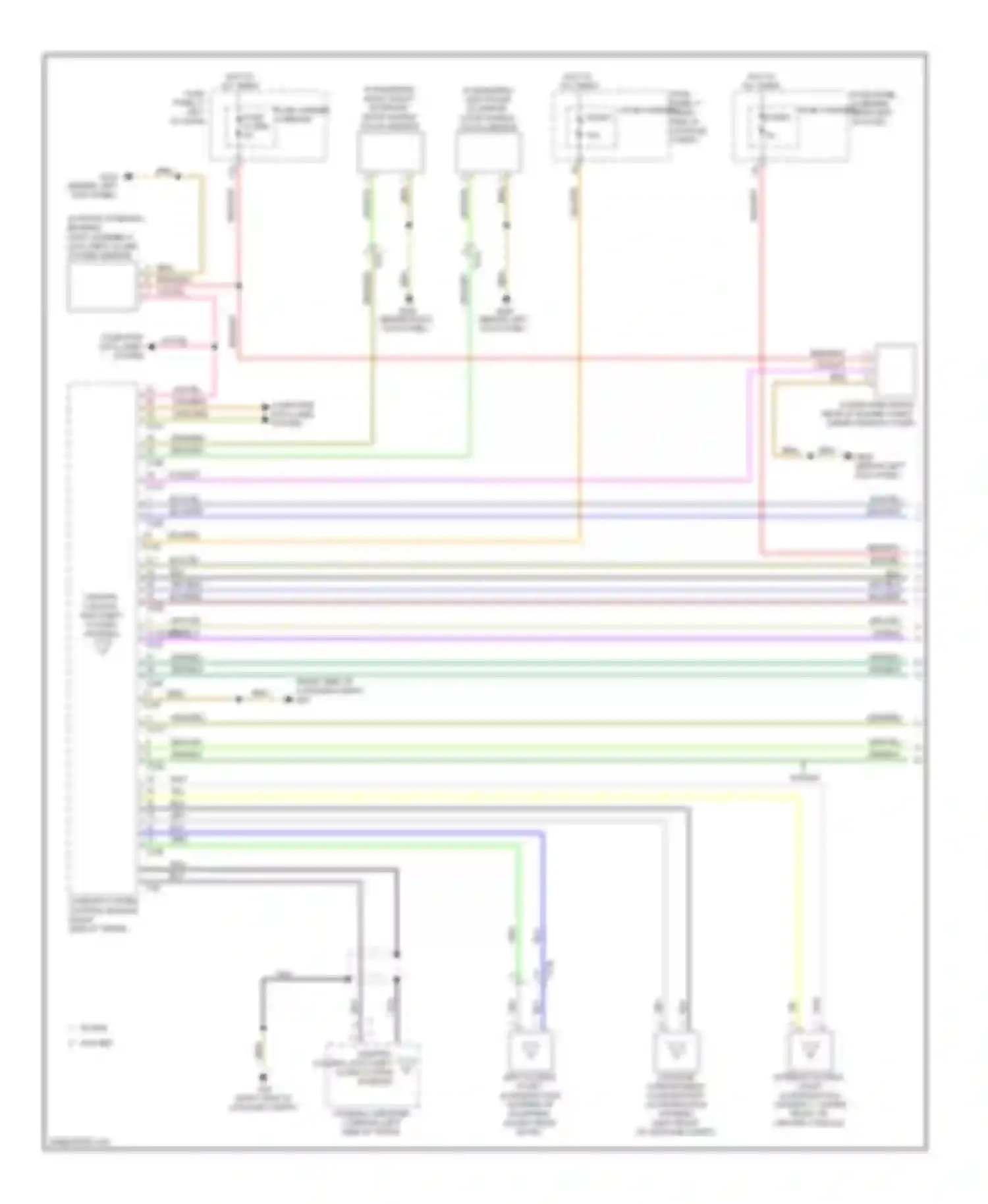 Wiring diagram computer data lines system for Audi A4 B8 facelift (2011-2015)