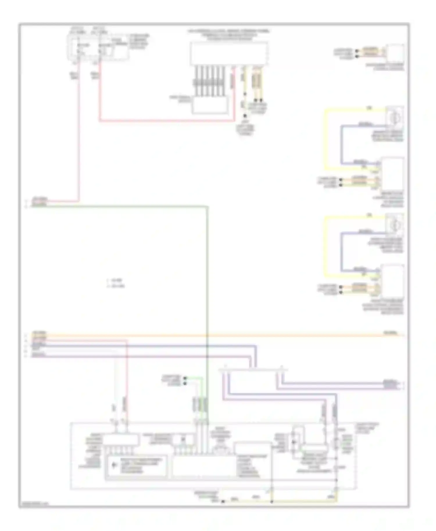 Wiring diagram instrument cluster control module for Audi A4 B8 facelift (2011-2015)