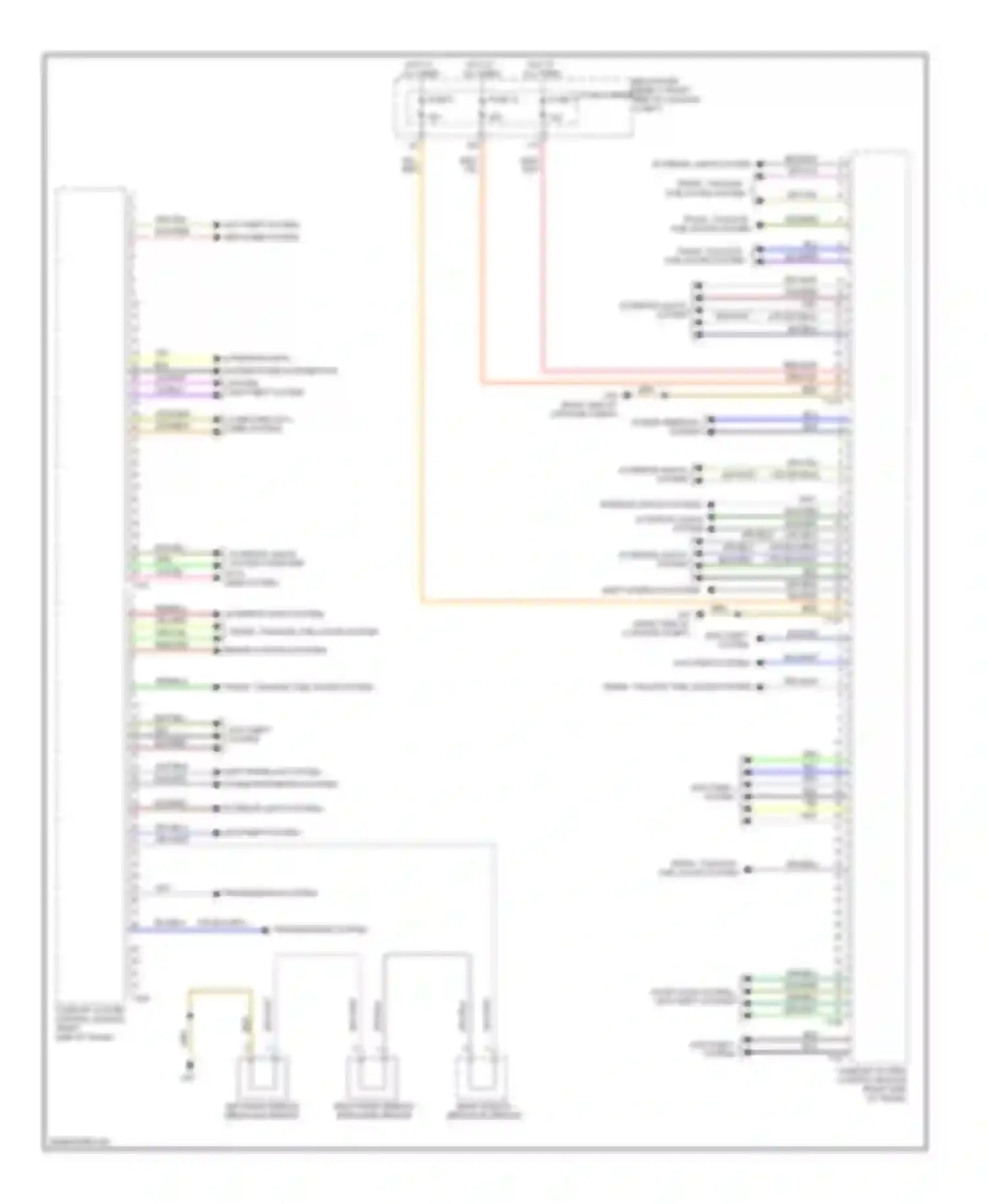 Wiring diagram shift interlock system for Audi A4 B8 facelift (2011-2015)