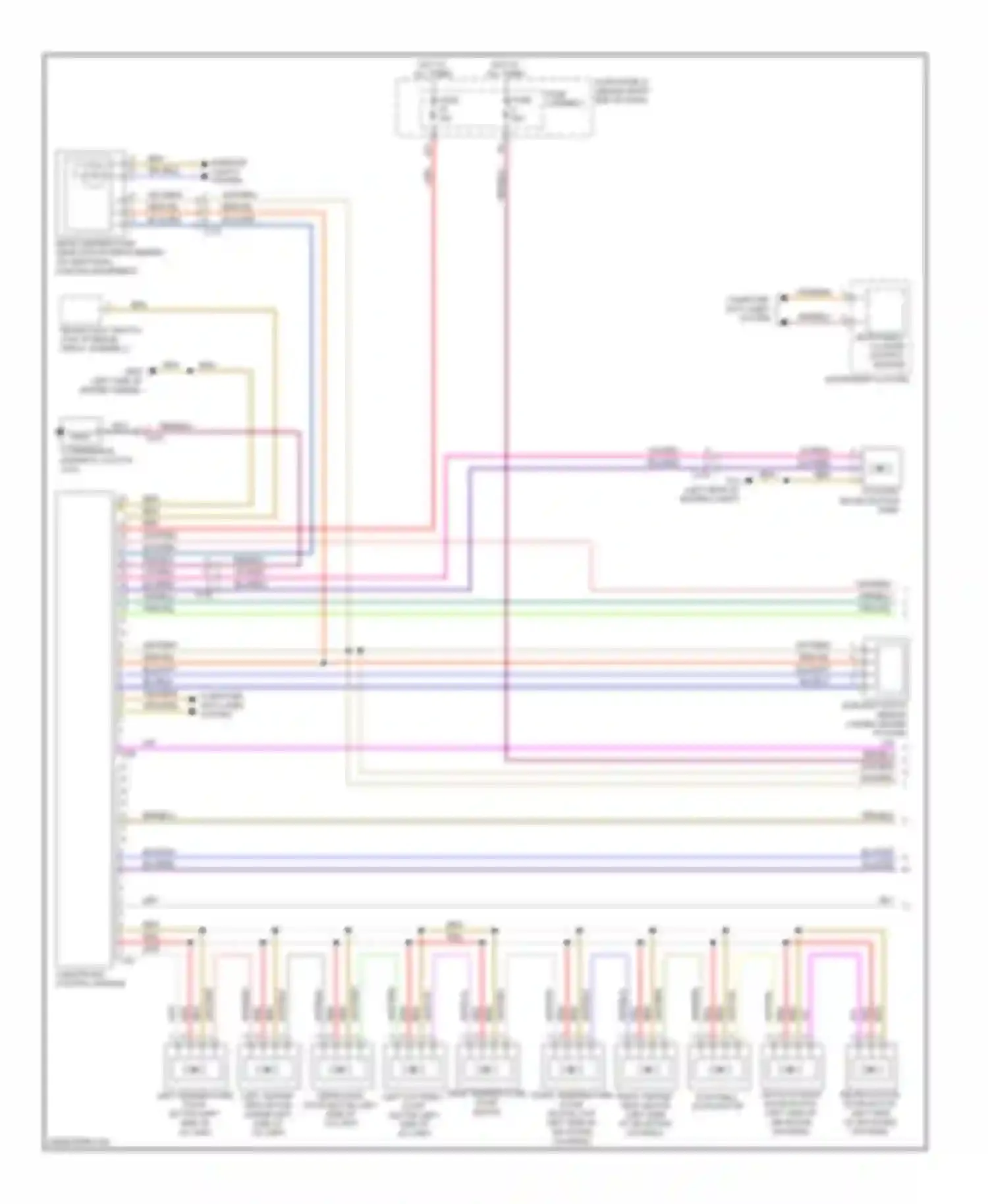 Wiring diagram computer data lines system for Audi A4 B8 facelift (2011-2015)