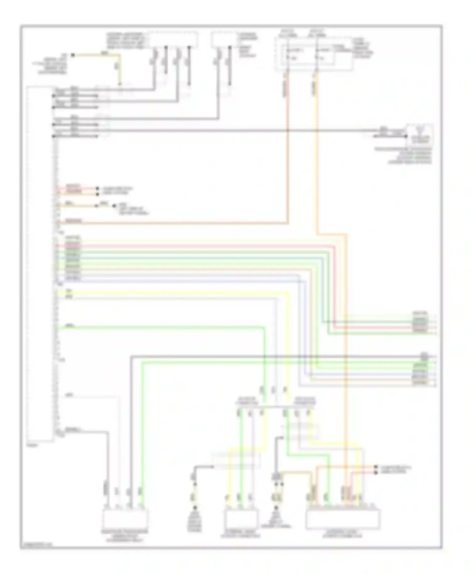 Wiring diagram external audio source connection for Audi A4 B8 facelift (2011-2015)