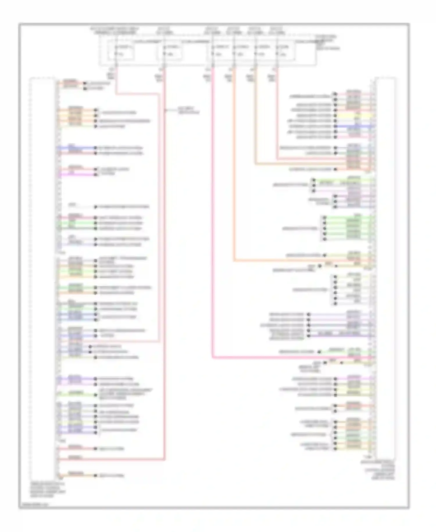 Wiring diagram external audio source connection for Audi A4 B8 facelift (2011-2015)