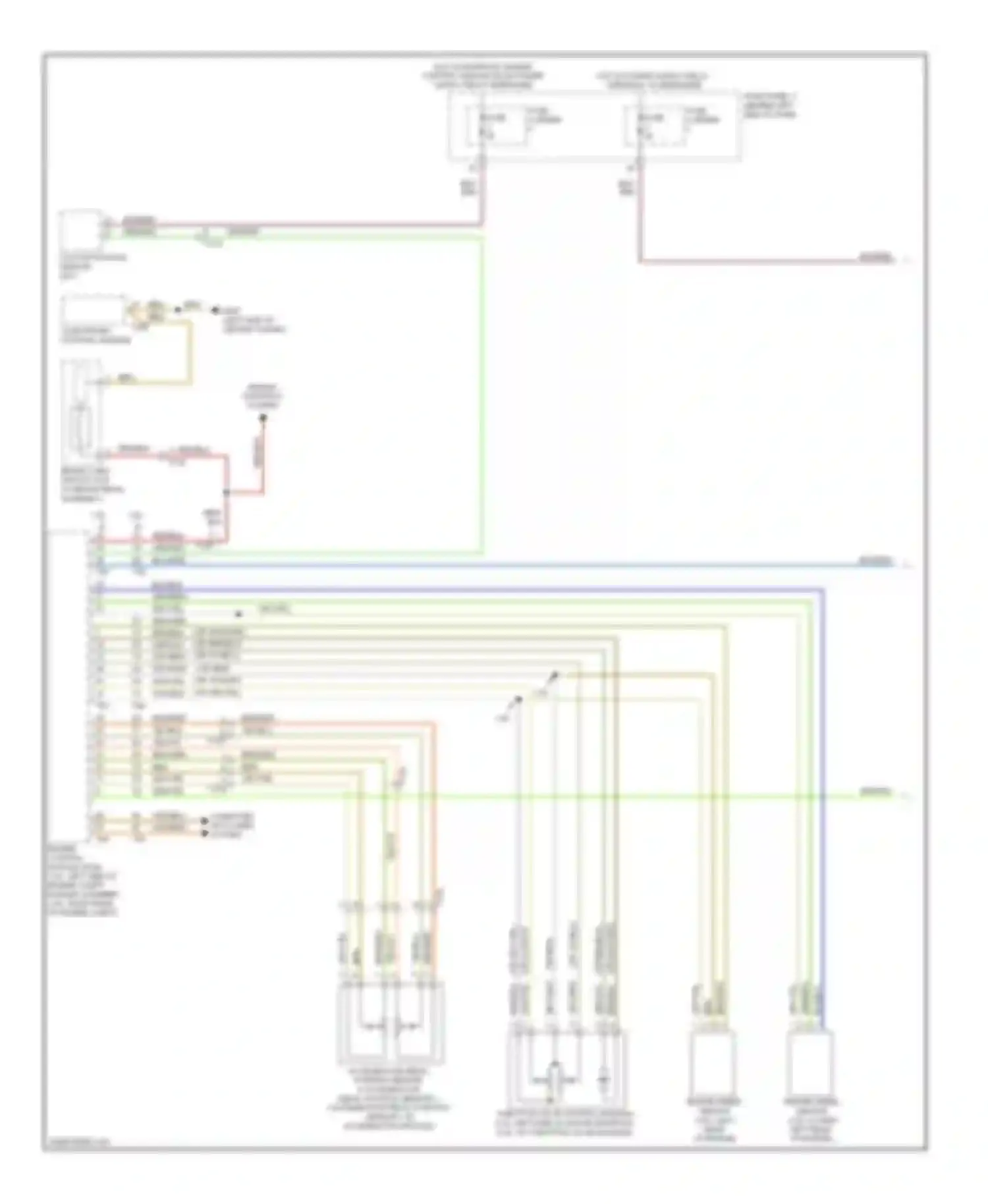 Wiring diagram engine controls system for Audi A4 B8 facelift (2011-2015)