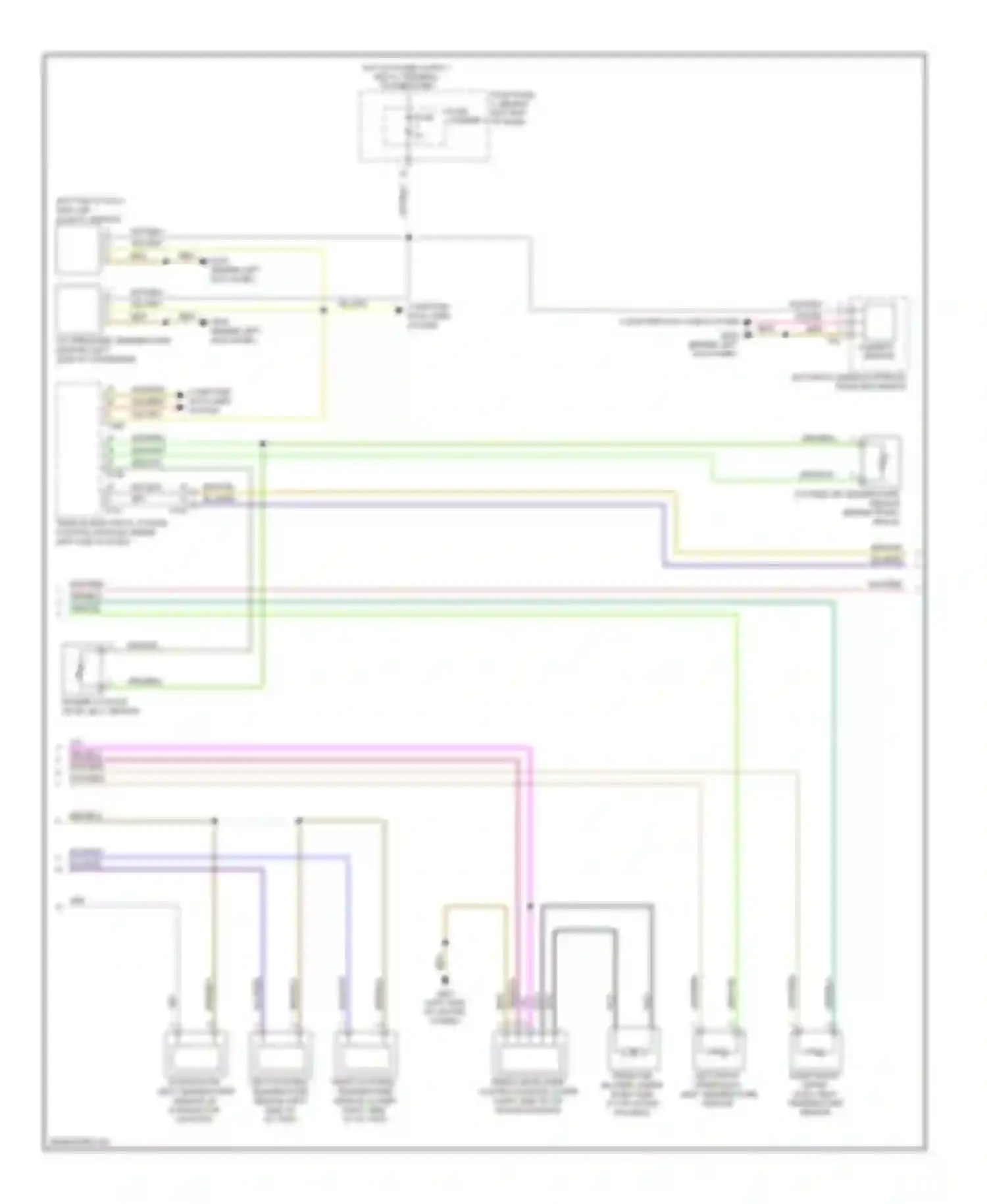 Wiring diagram computer data lines system for Audi A4 B8 facelift (2011-2015)