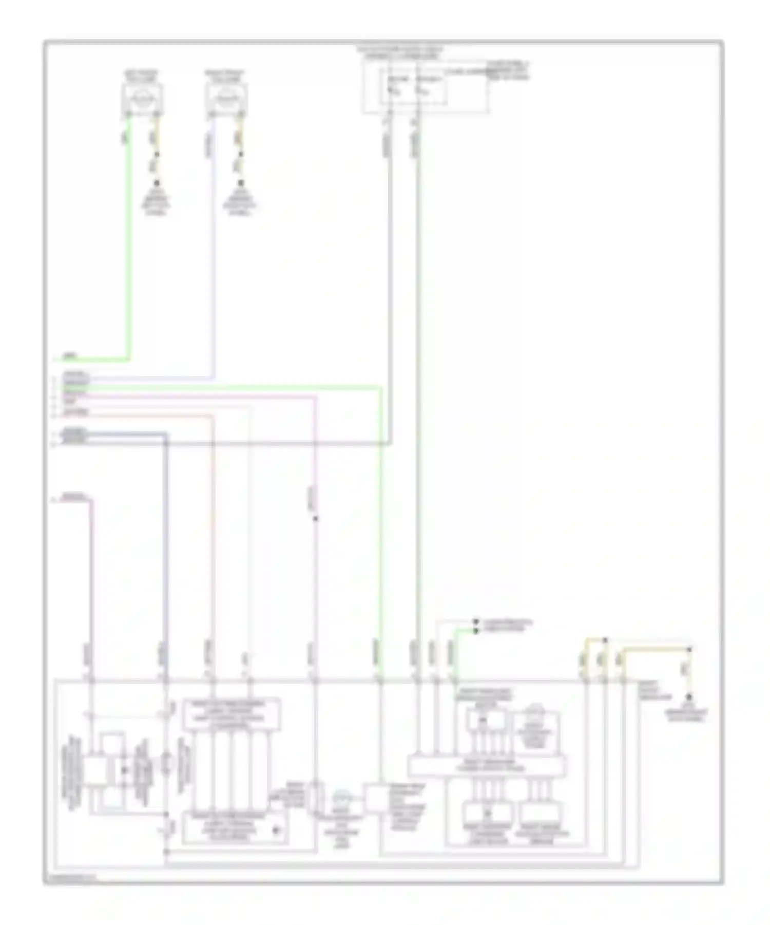 Wiring diagram right headlamp power output stage for Audi A4 B8 facelift (2011-2015)