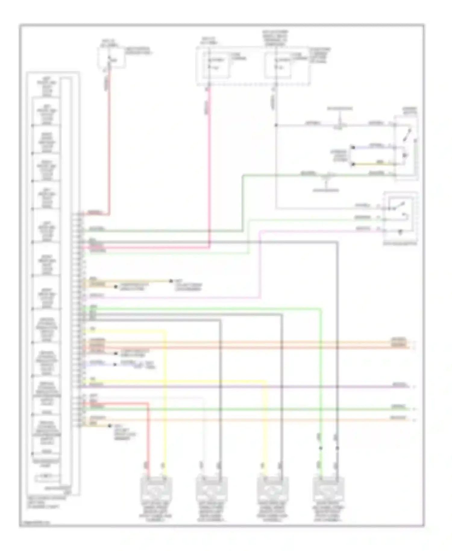Wiring diagram computer data lines system for Audi A4 B8 facelift (2011-2015)