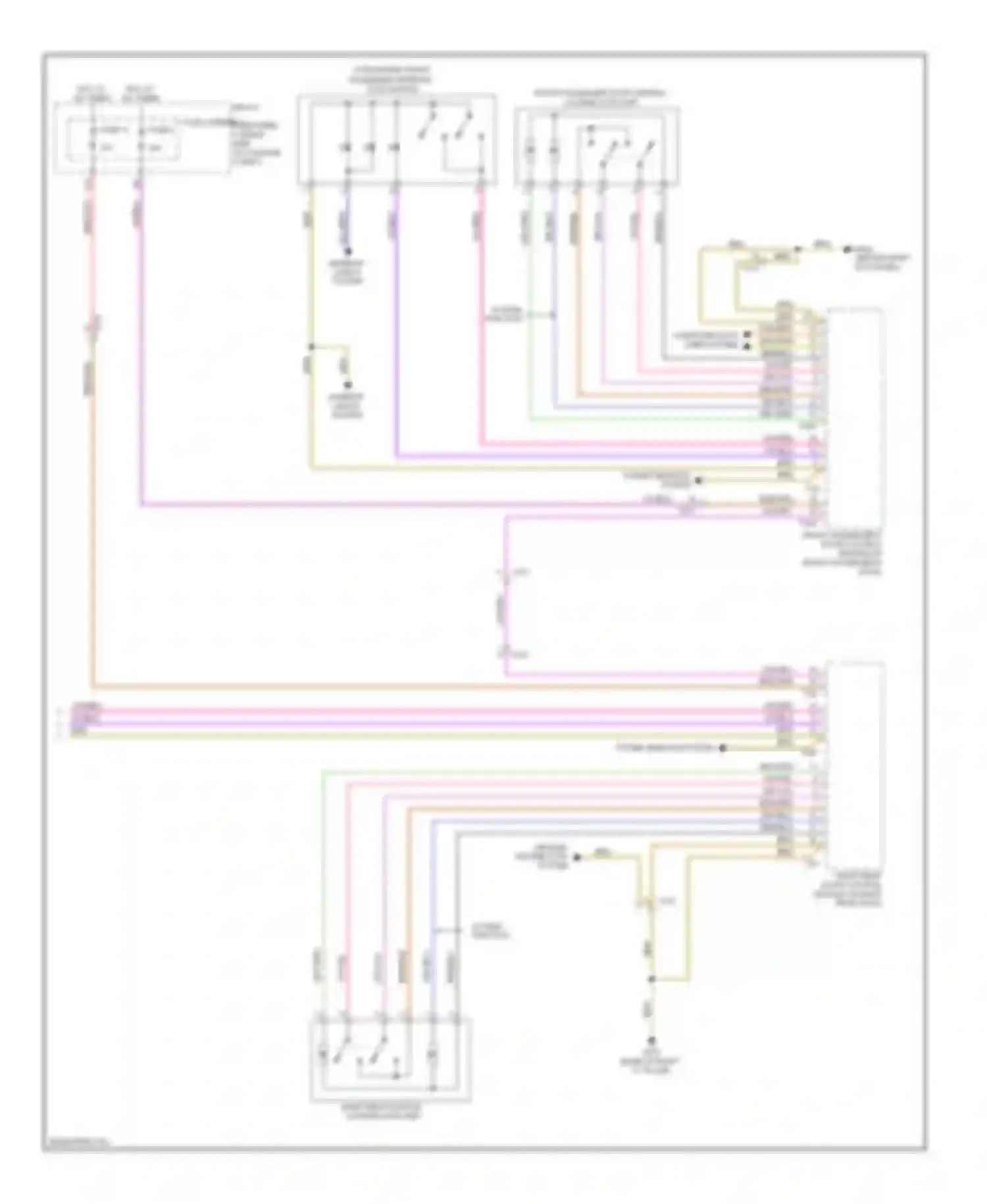 Wiring diagram ground distribution system for Audi A4 B8 facelift (2011-2015)