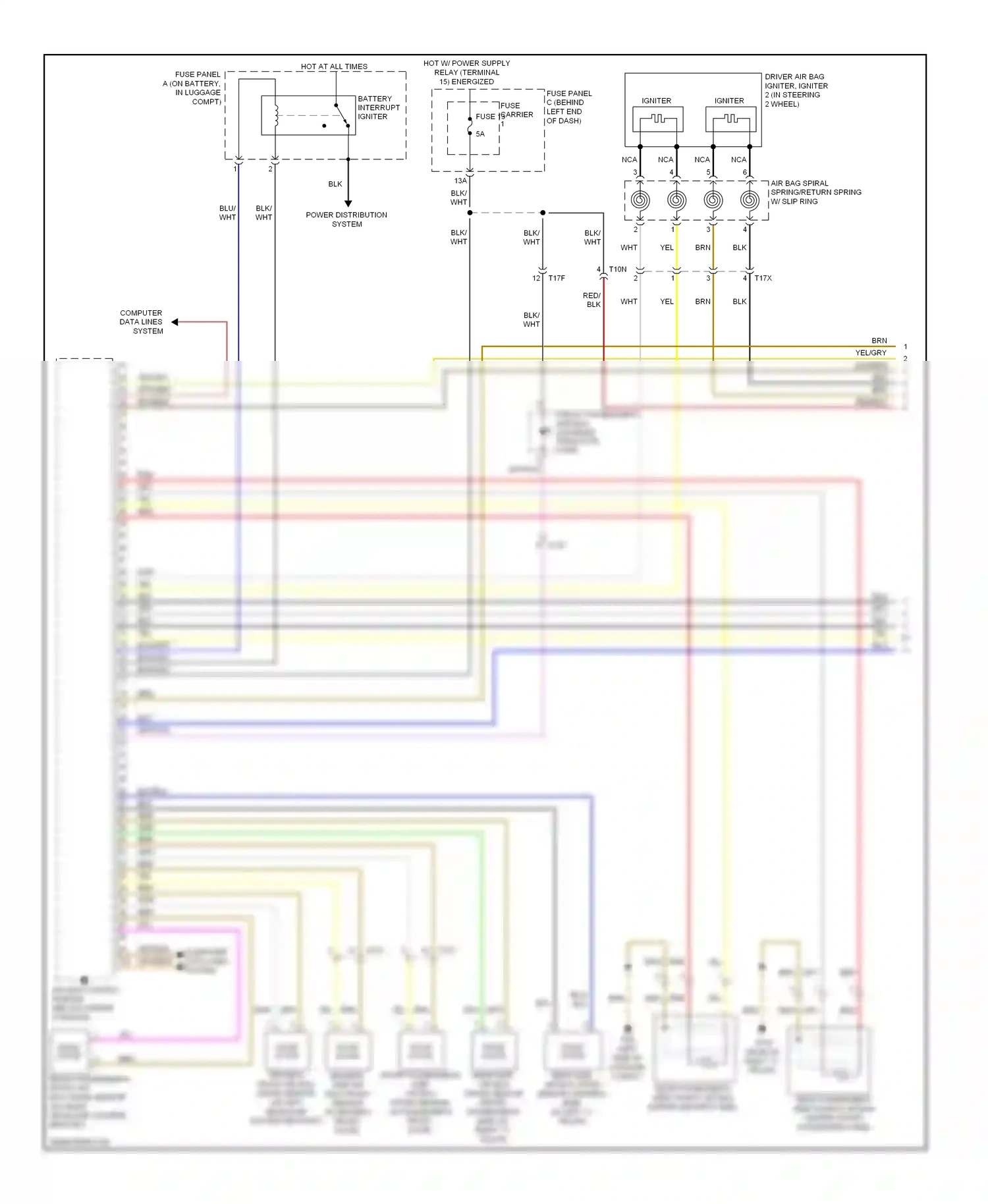 Audi A4 B8 facelift (2011-2015) igniter wiring diagram  (1 of 3)