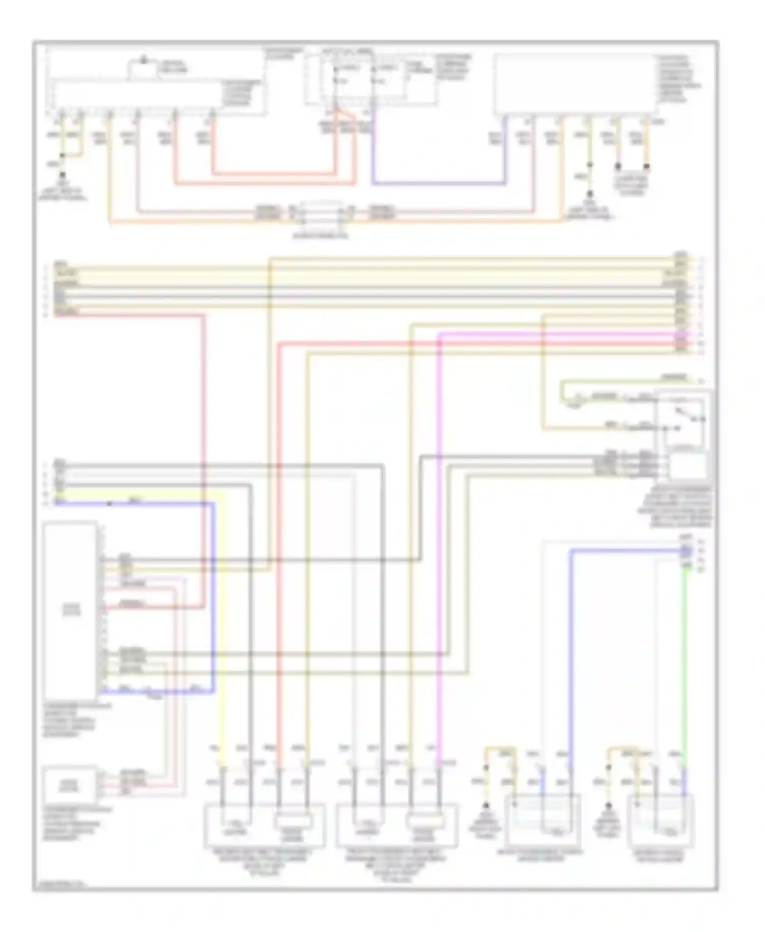 Wiring diagram fuse carrier for Audi A4 B8 facelift (2011-2015)