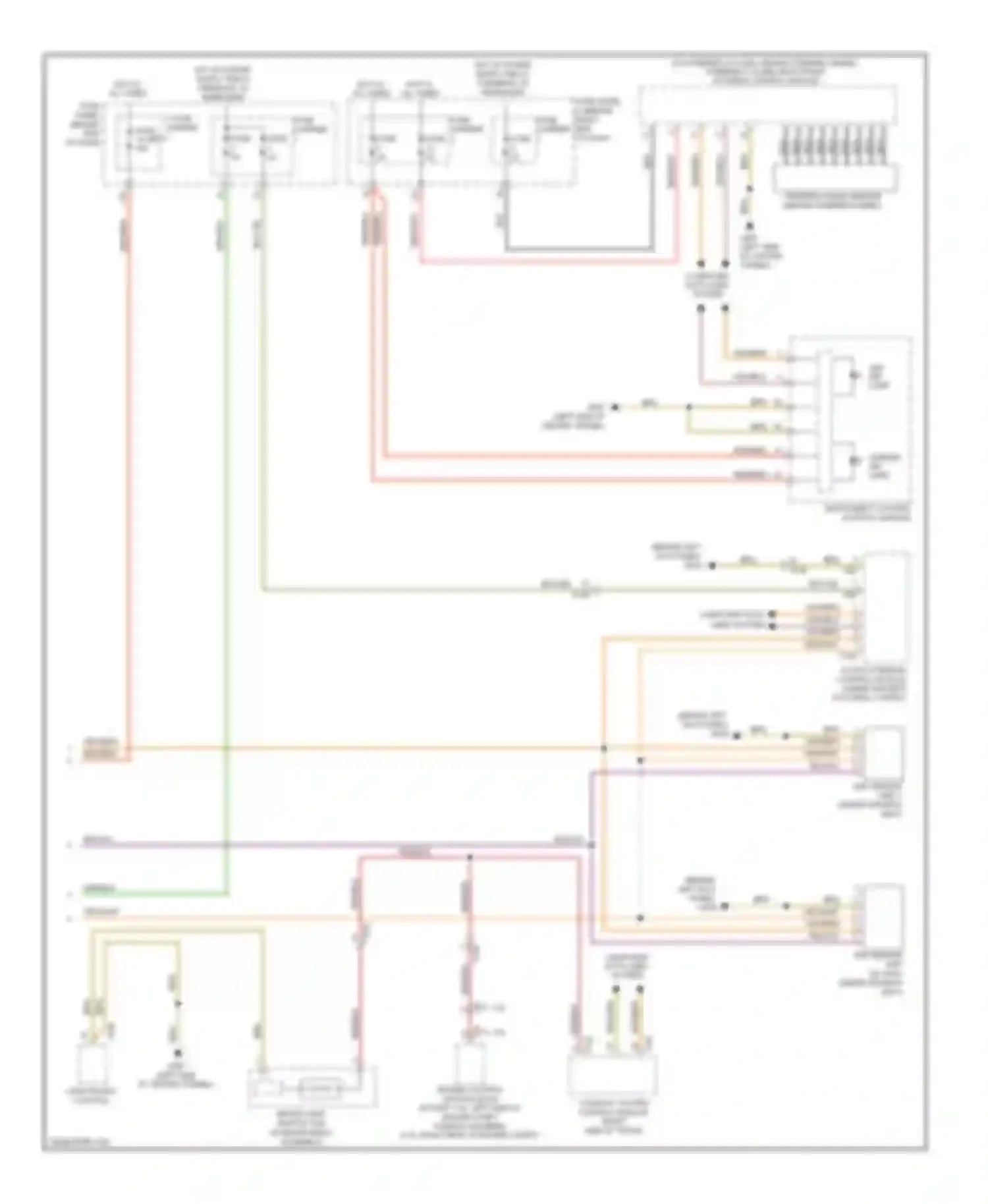 Wiring diagram computer data lines system for Audi A4 B8 facelift (2011-2015)