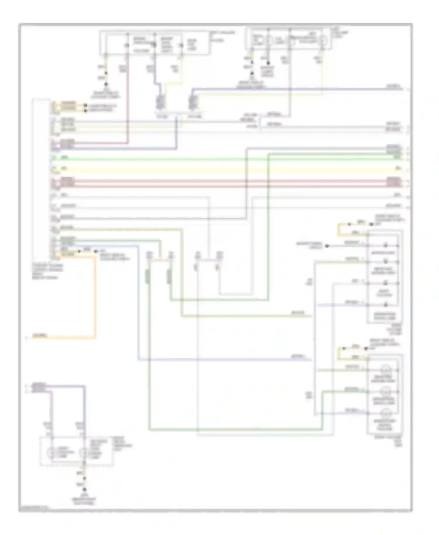 Wiring diagram backup lamp for Audi A4 B8 facelift (2011-2015)