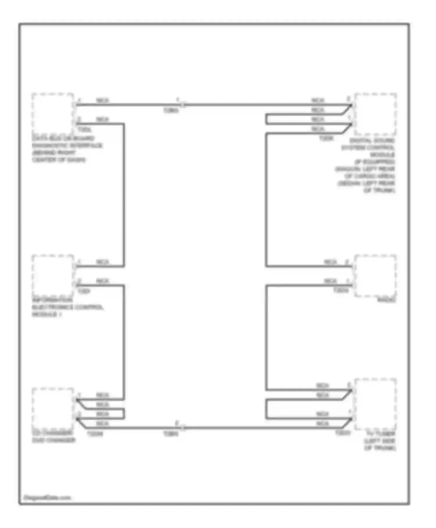 Wiring diagram digital sound system control for Audi A4 B8 facelift (2011-2015)