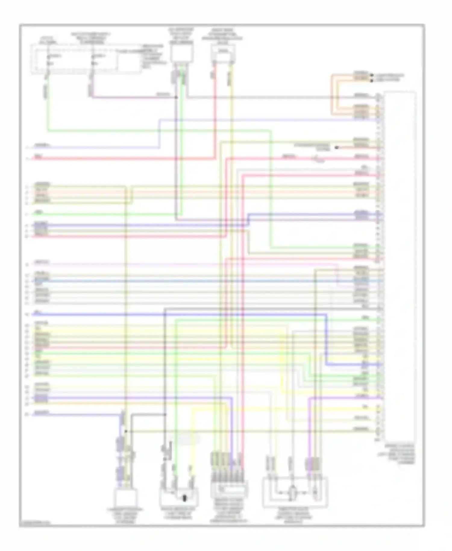 Wiring diagram oxygen sensor for Audi A4 B8 facelift (2011-2015)