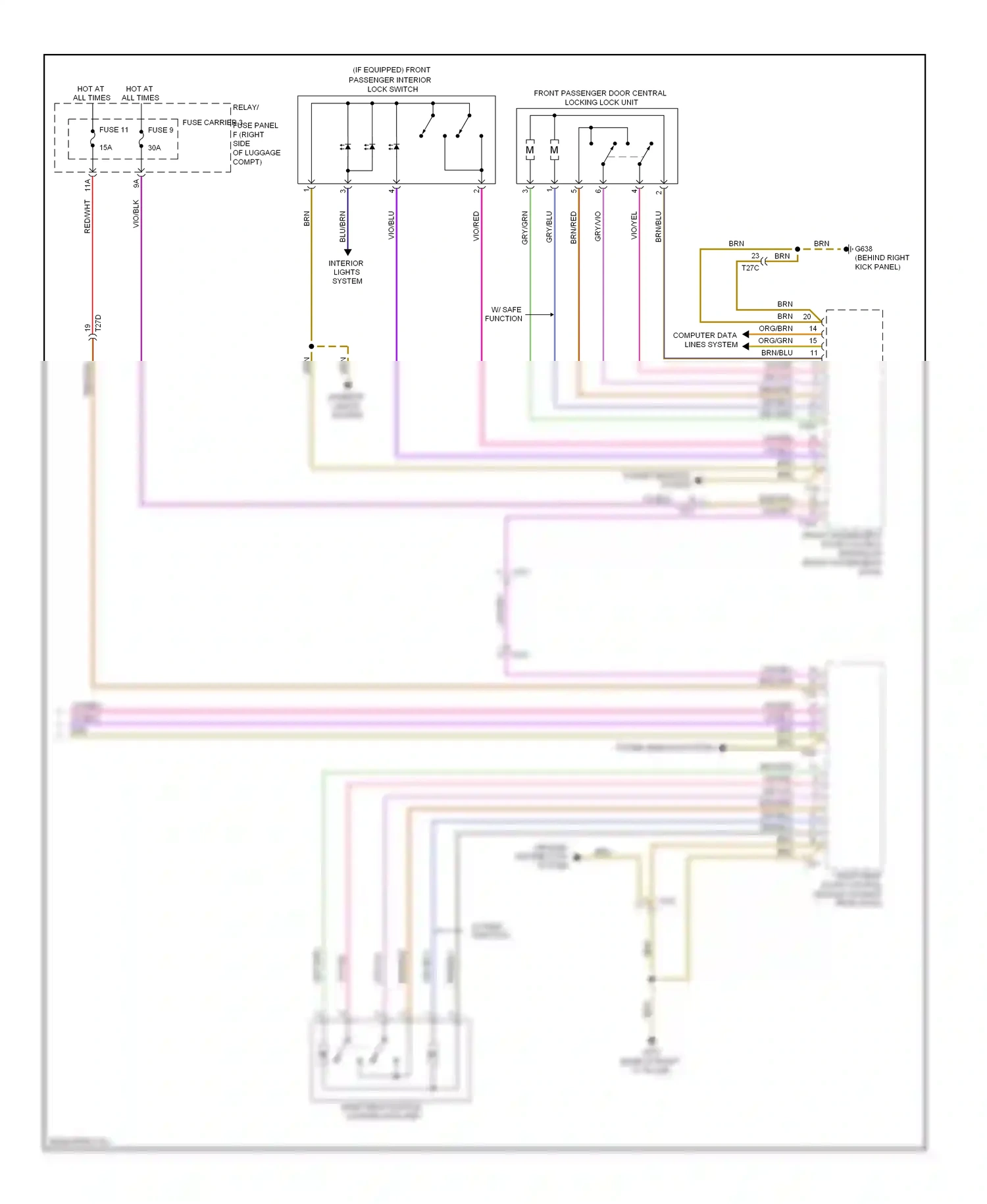 Wiring diagram red/wht for Audi A4 B8 facelift (2011-2015) (33 of 43)