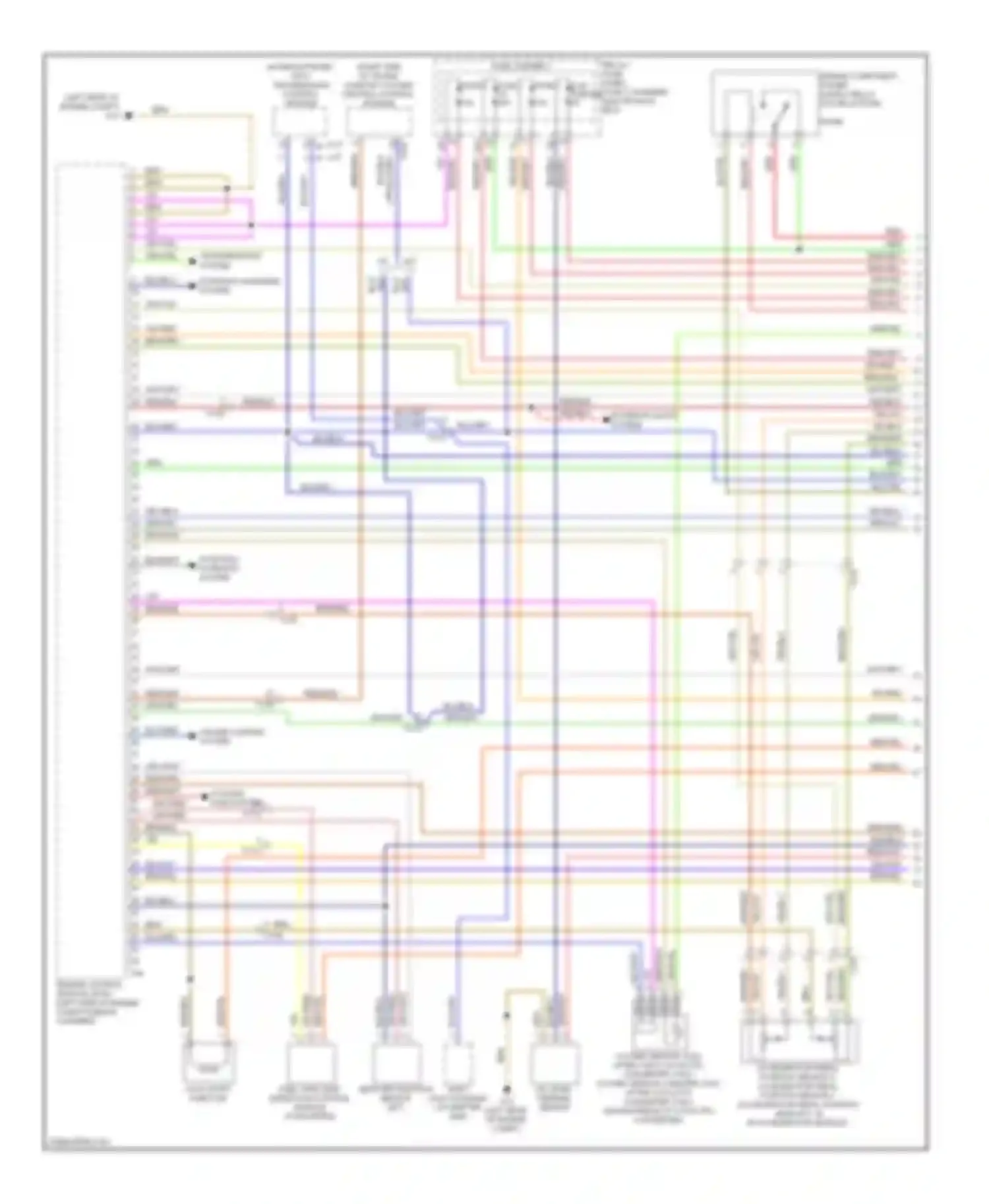 Wiring diagram engine component power supply relay (on relay/fuse for Audi A4 B8 facelift (2011-2015)