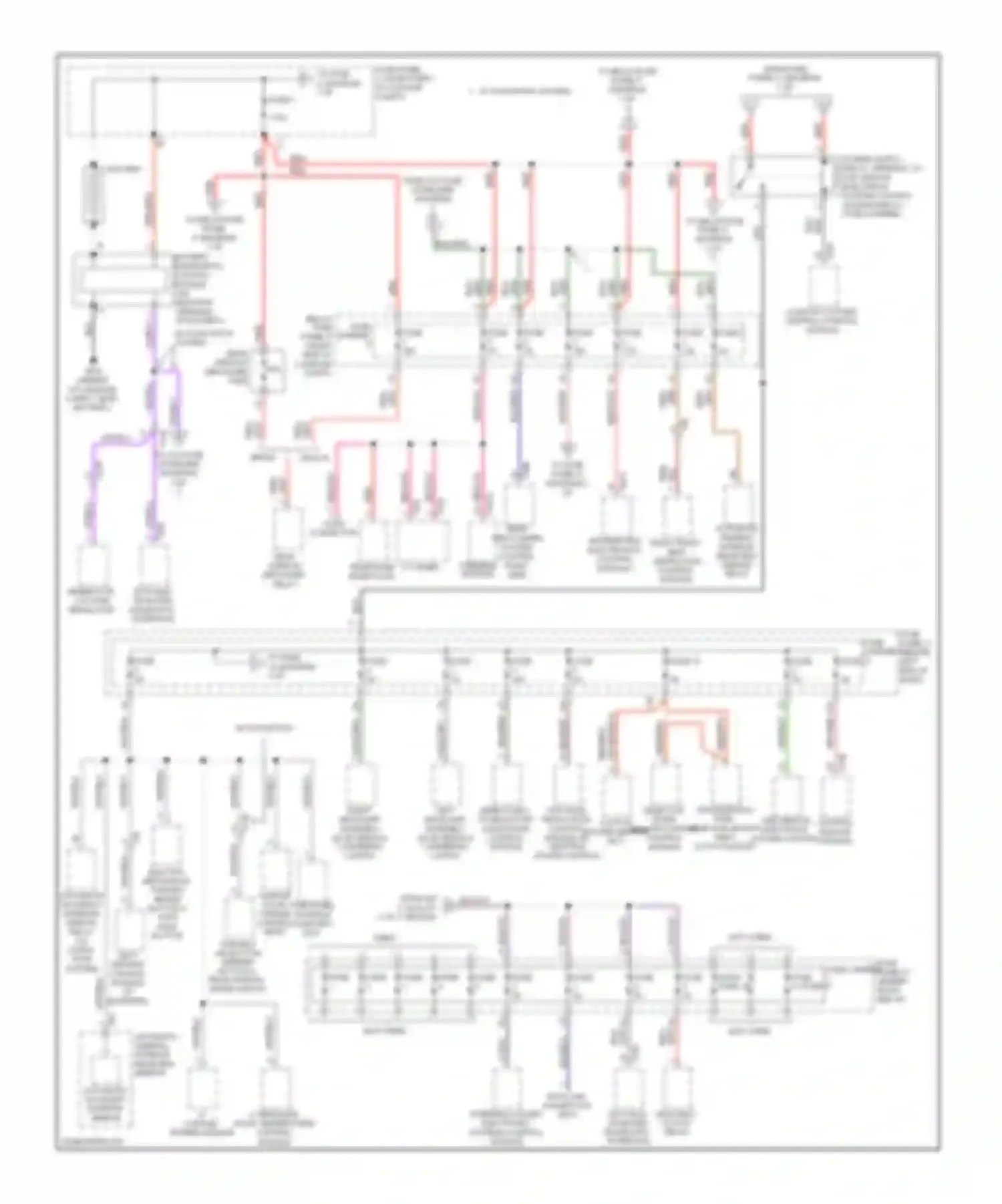Wiring diagram data bus high heat on board output diagnostic relay interface for Audi A4 B8 facelift (2011-2015)