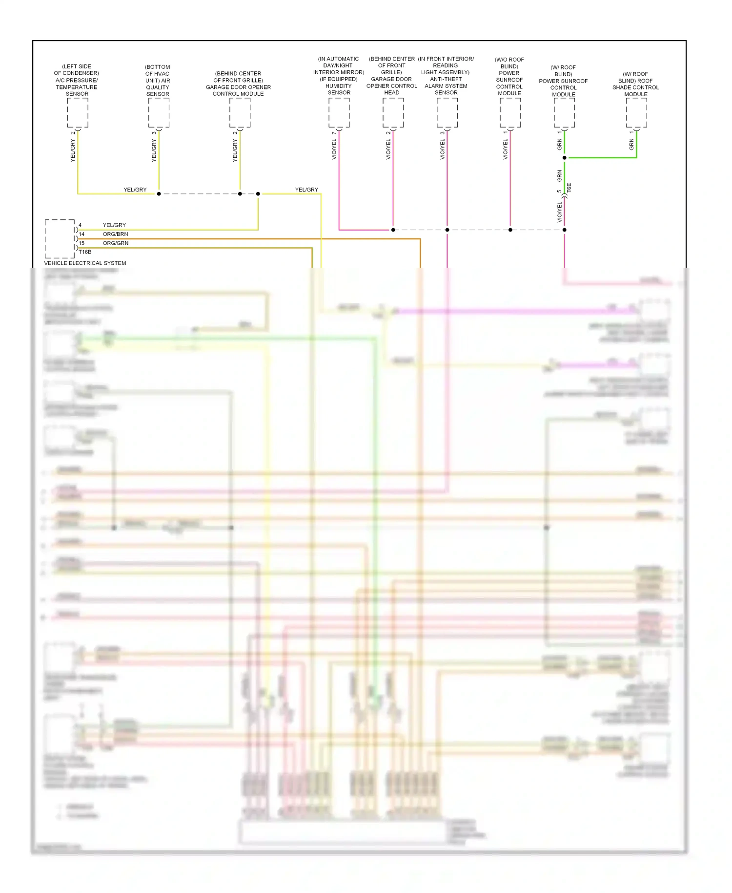 Audi A4 B8 facelift (2011-2015) vehicle electrical system control module (under left side of dash) wiring diagram  (3 of 26)