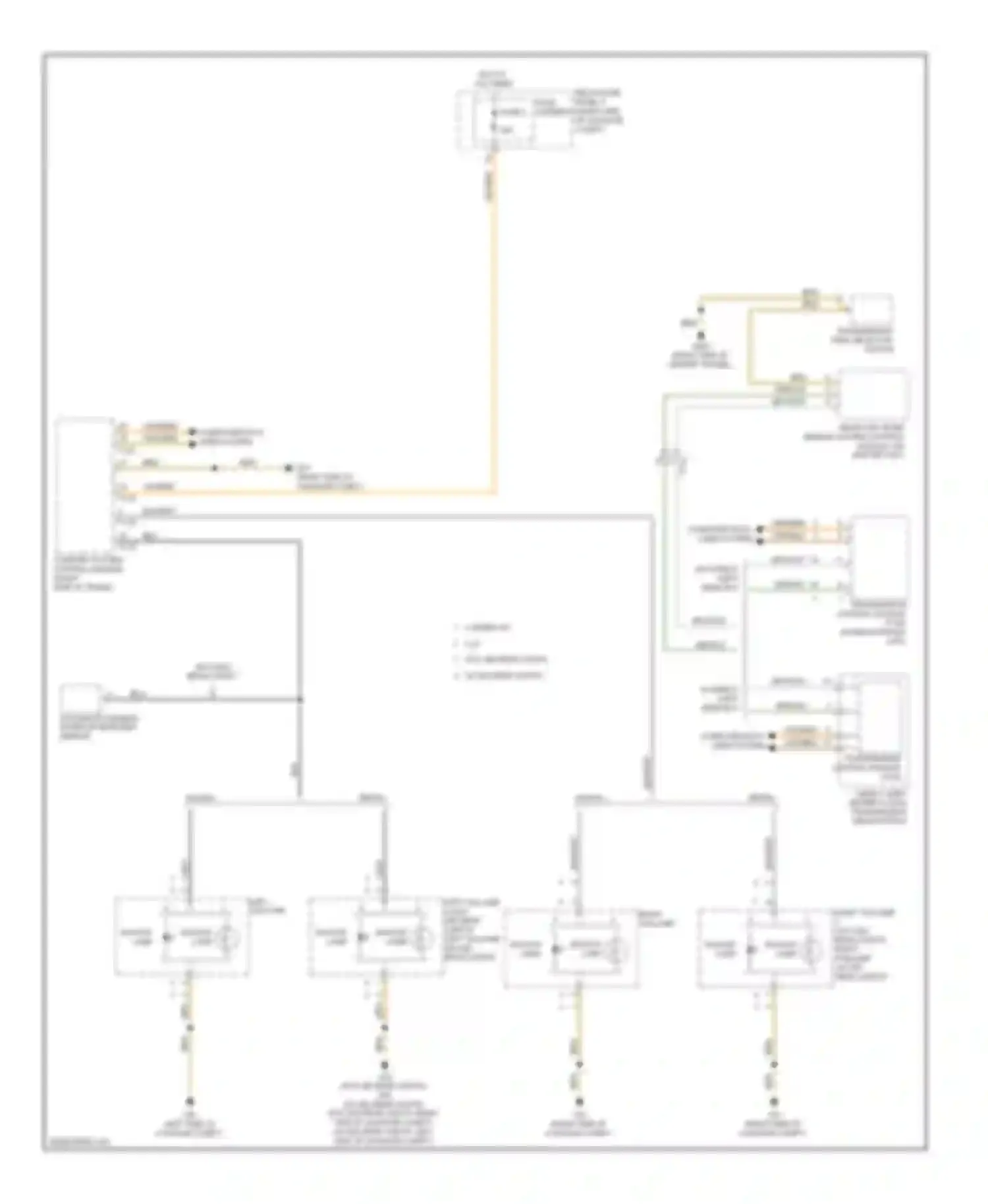 Wiring diagram backup lamp for Audi A4 B8 facelift (2011-2015)