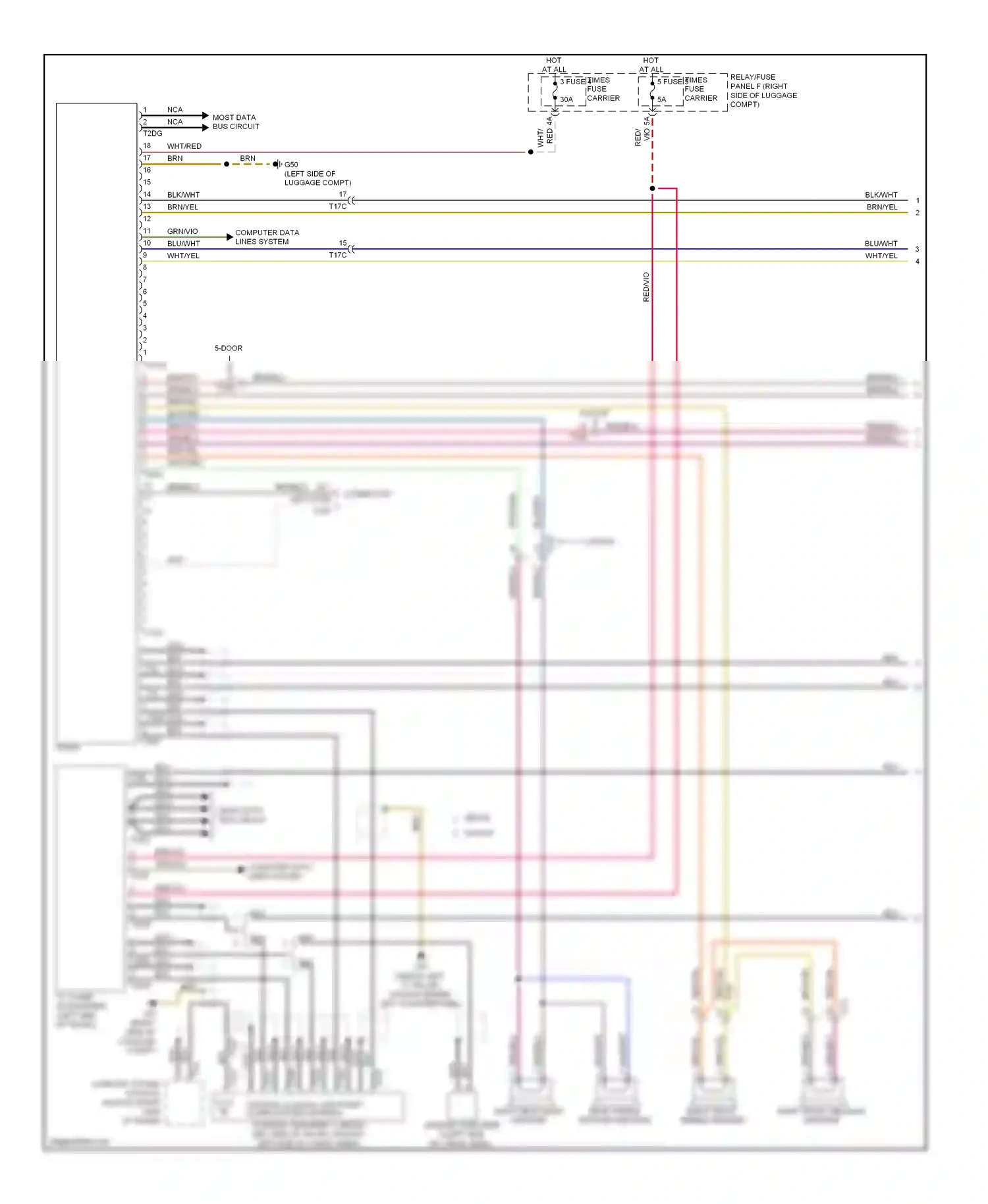 Audi A4 B8 facelift (2011-2015) wagon wiring diagram  (7 of 13)