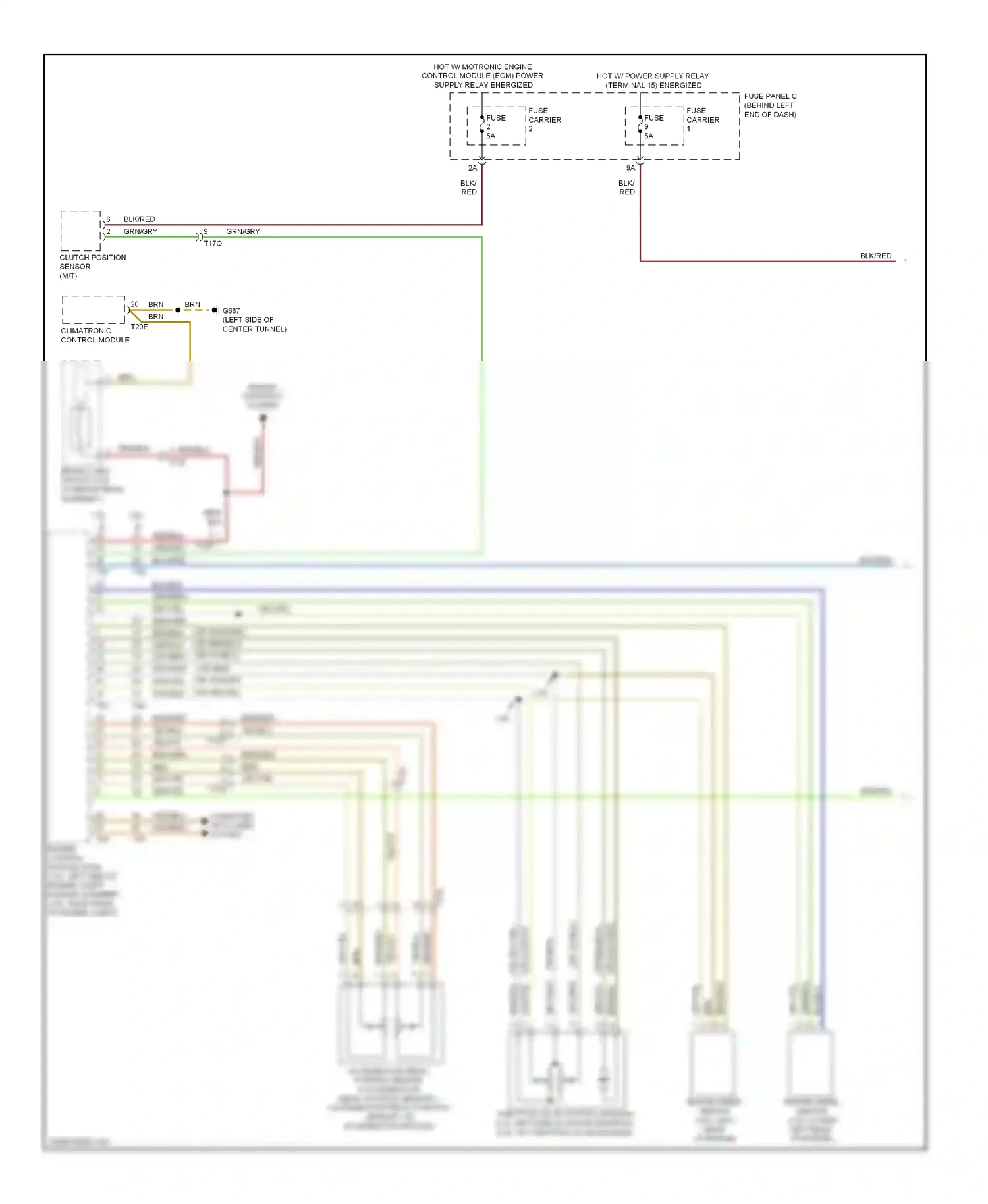 Wiring diagram yel/vio for Audi A4 B8 facelift (2011-2015) (2 of 8)