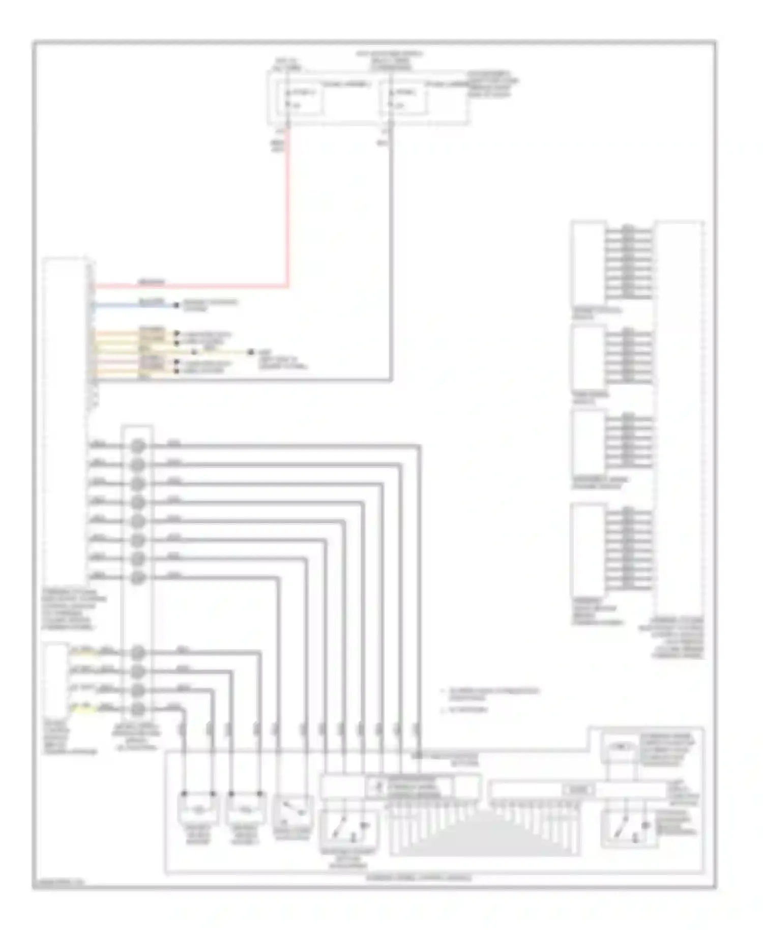 A4 Audi B8 (2007-2012): Steering column electronic systems control module circuit