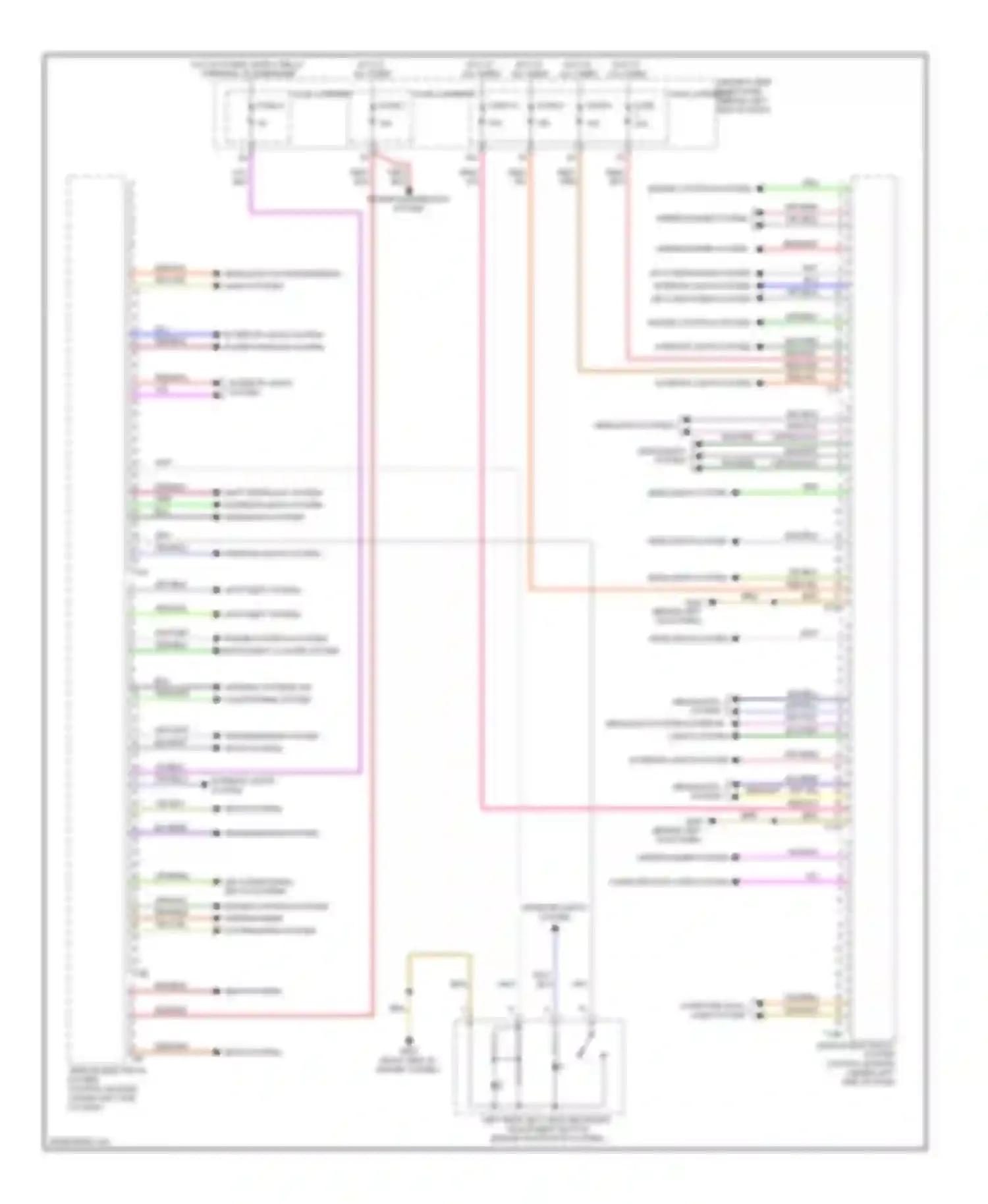 A4 Audi B8 (2007-2012): Vehicle electrical system control module circuit
