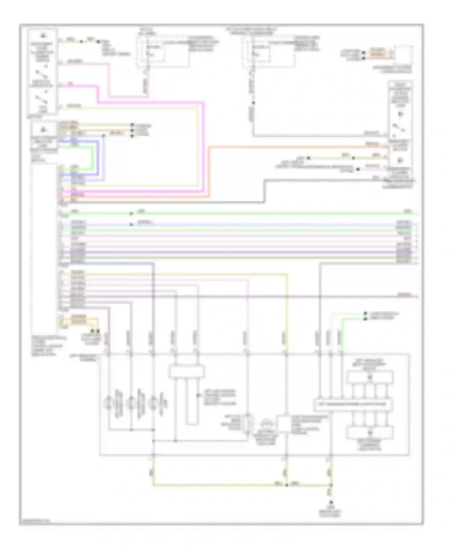 A4 Audi B8 (2007-2012): Headlights circuit, with bi-xenon with cornering headlights (1 of 2)