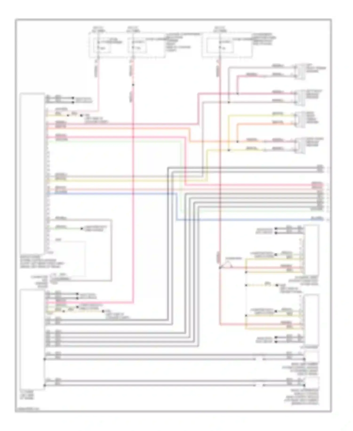 A4 Audi B8 (2007-2012): Navigation circuit, mmi 2 basic (1 of 2)