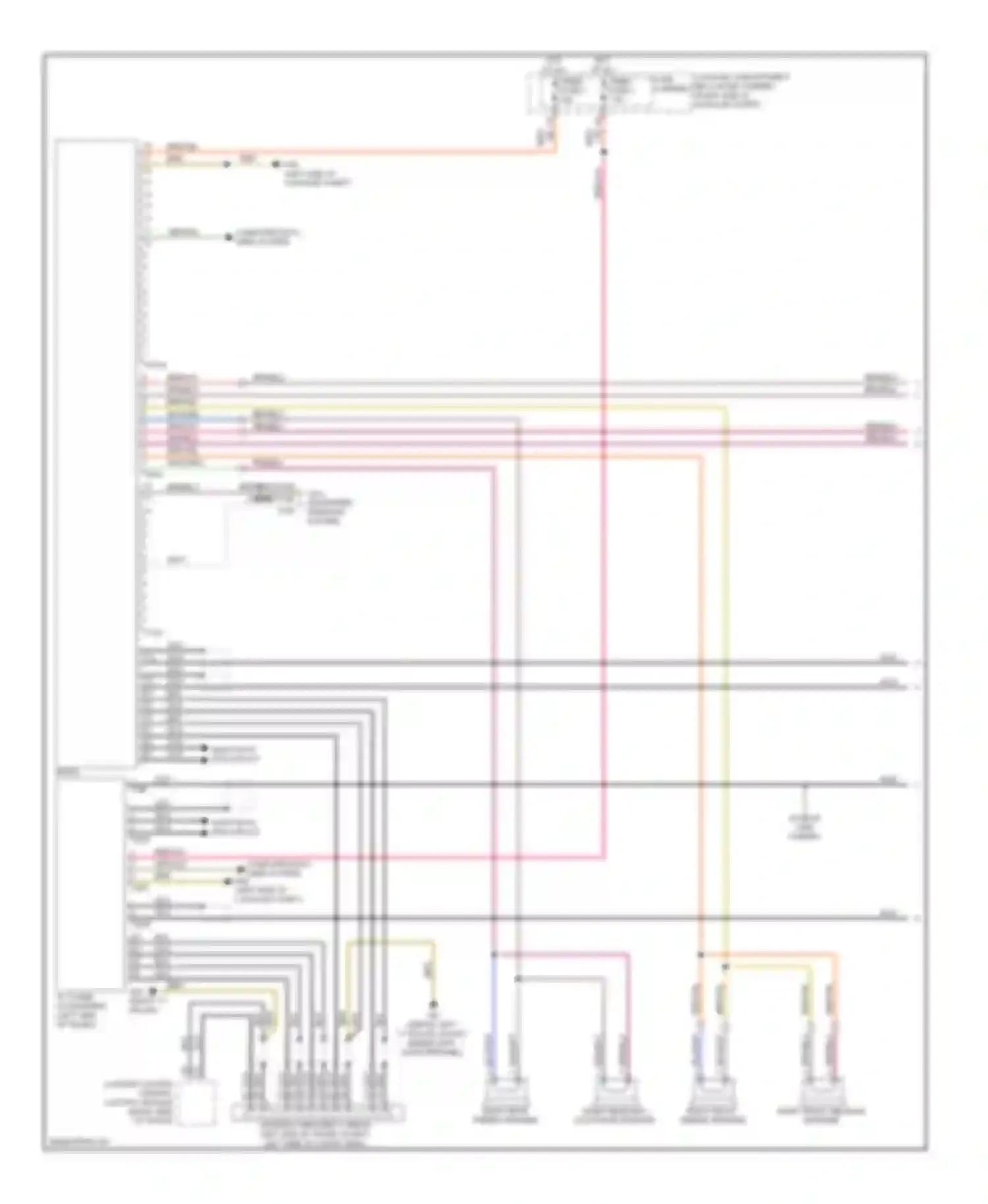 A4 Audi B8 (2007-2012): Navigation circuit, mmi 3 basic (1 of 2)