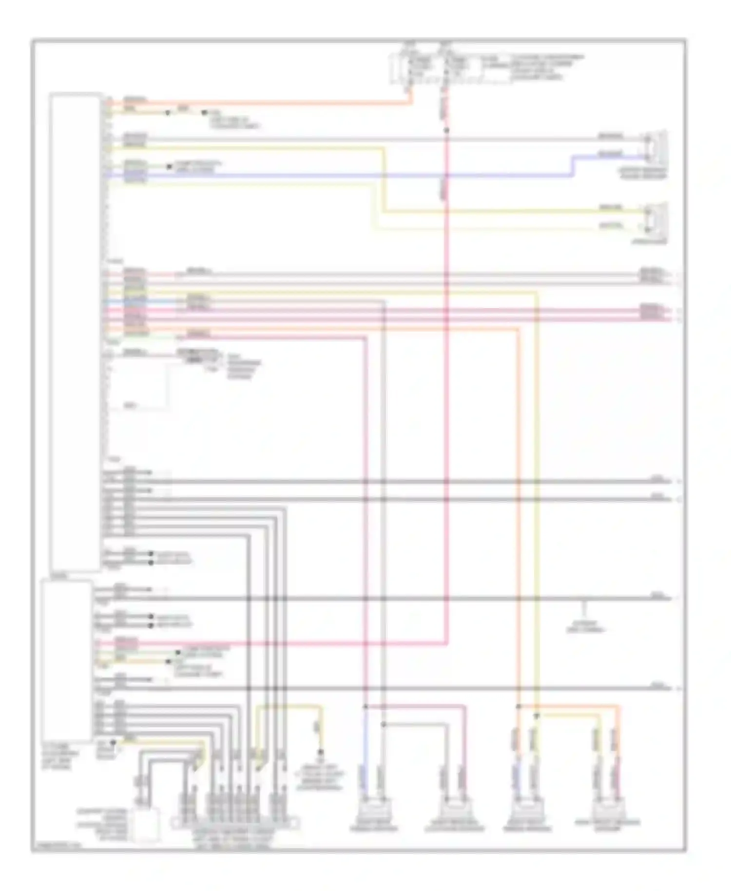 A4 Audi B8 (2007-2012): Navigation circuit, mmi 3 standard (1 of 2)