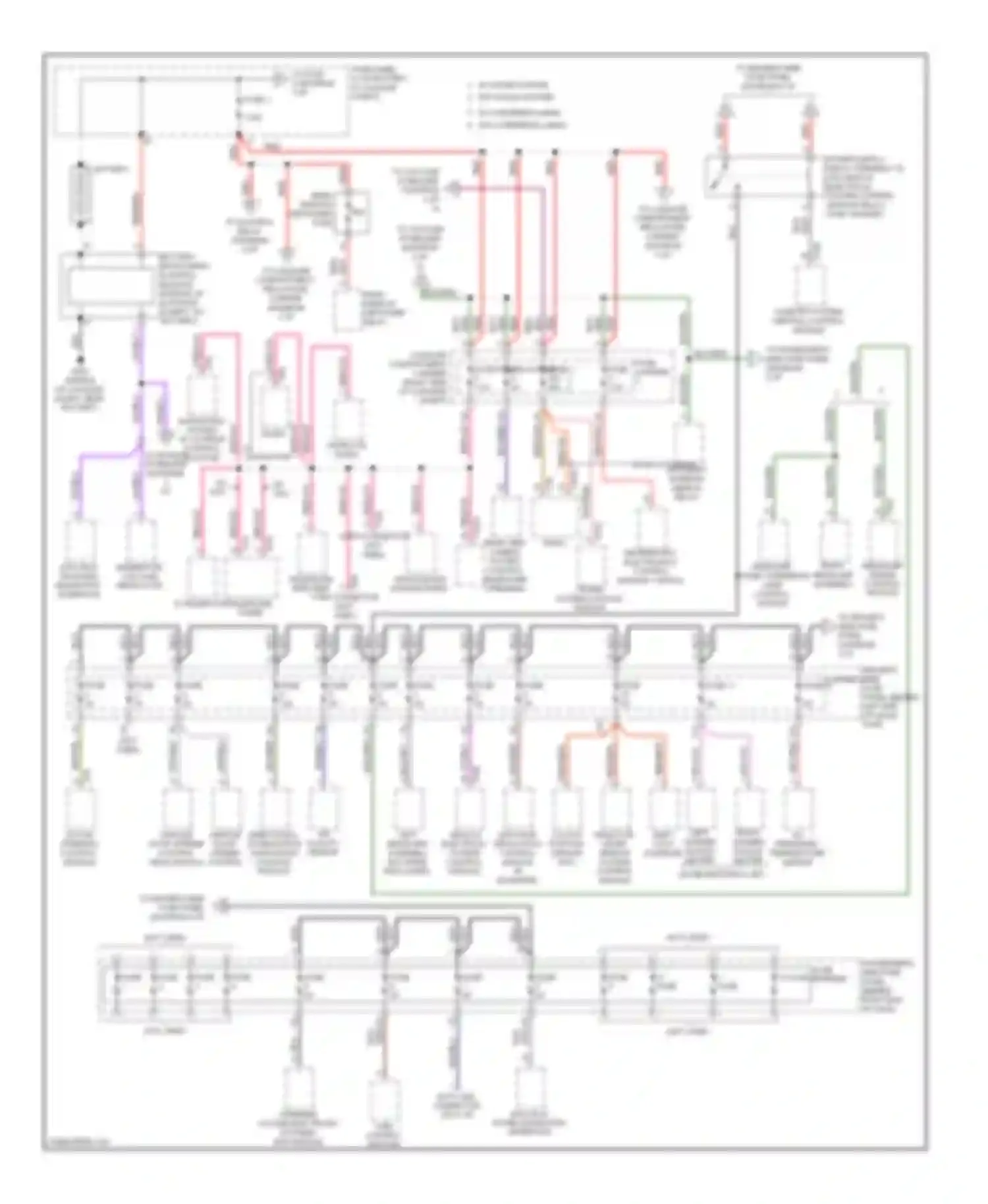 A4 Audi B8 (2007-2012): Power distribution circuit (1 of 6)