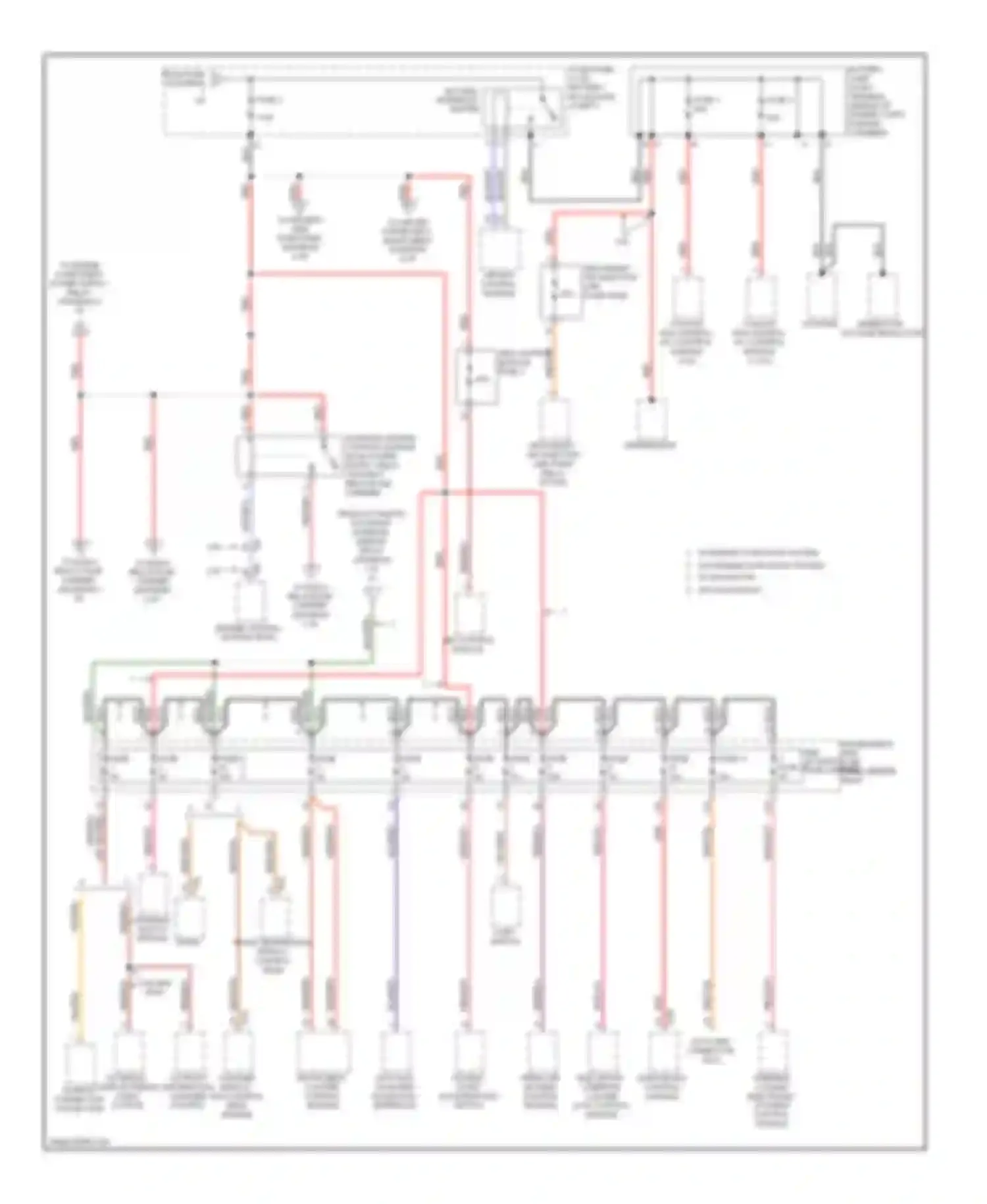 A4 Audi B8 (2007-2012): Power distribution circuit (2 of 6)