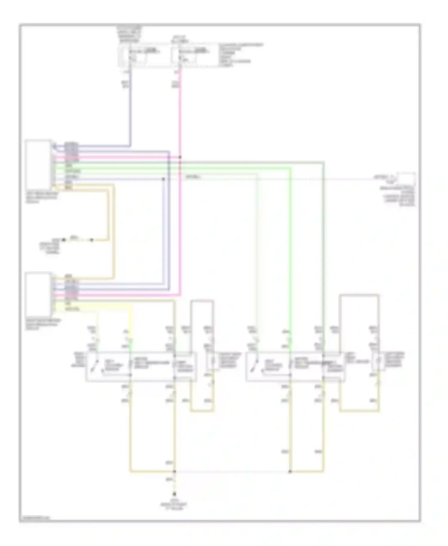 A4 Audi B8 (2007-2012): Rear seat heater circuit