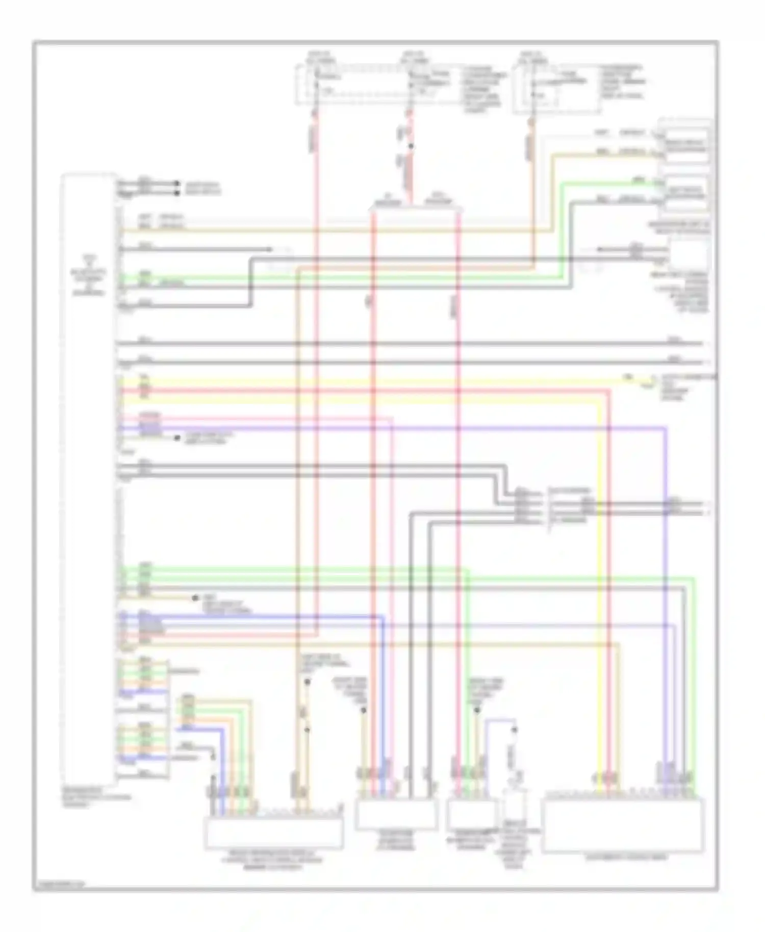 A4 Audi B8 (2007-2012): Multimedia interface circuit (1 of 2)