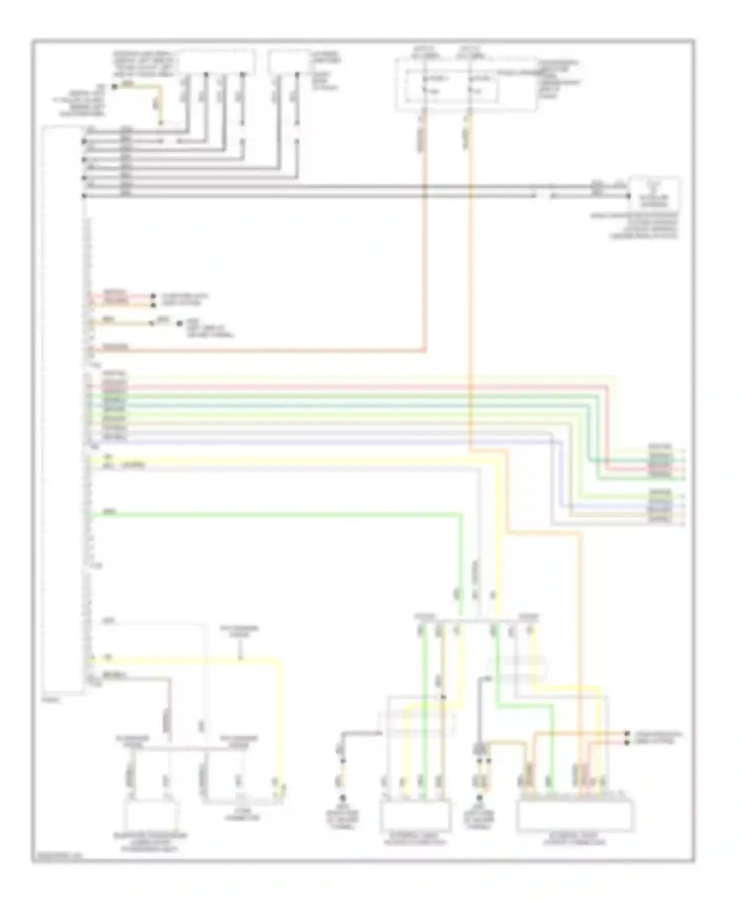 A4 Audi B8 (2007-2012): Radio circuit, standard infotainment (1 of 2)