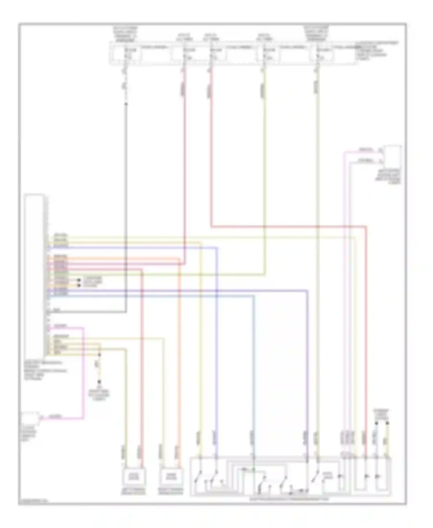 A4 Audi B8 (2007-2012): Park brake release circuit