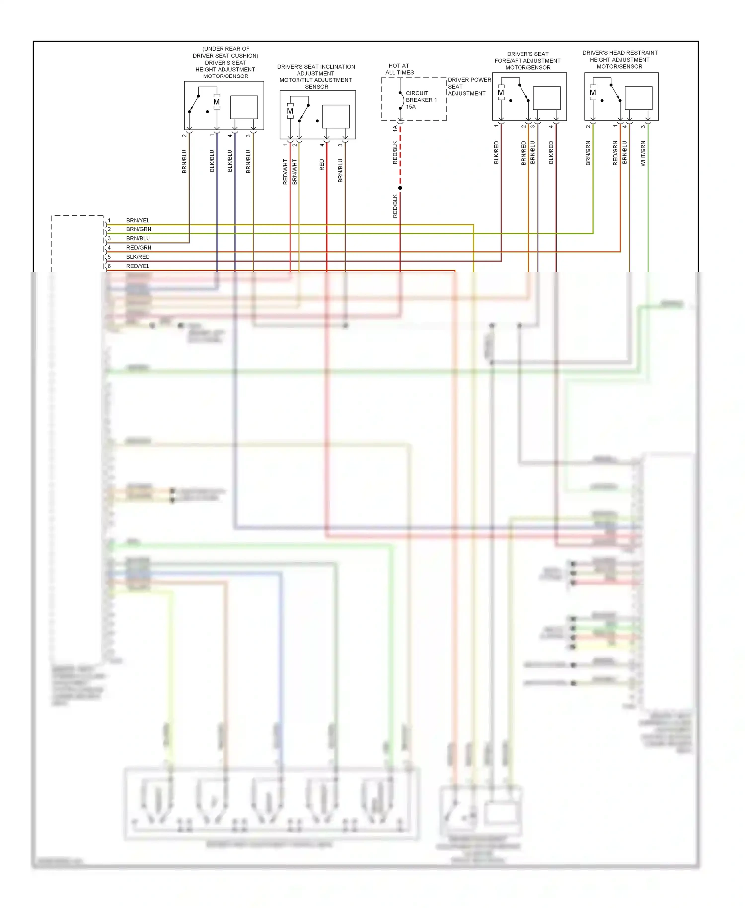Audi A4 B8 (2007-2012) (behind left kick panel) wiring diagram  (26 of 55)