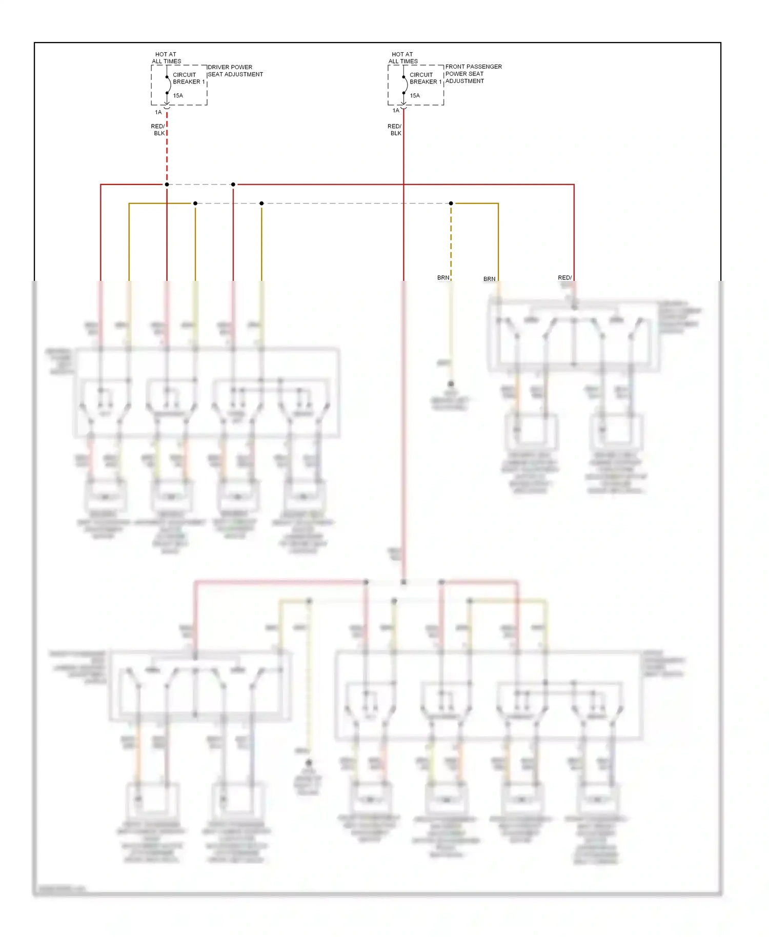 Audi A4 B8 (2007-2012) (behind left kick panel) wiring diagram  (42 of 55)
