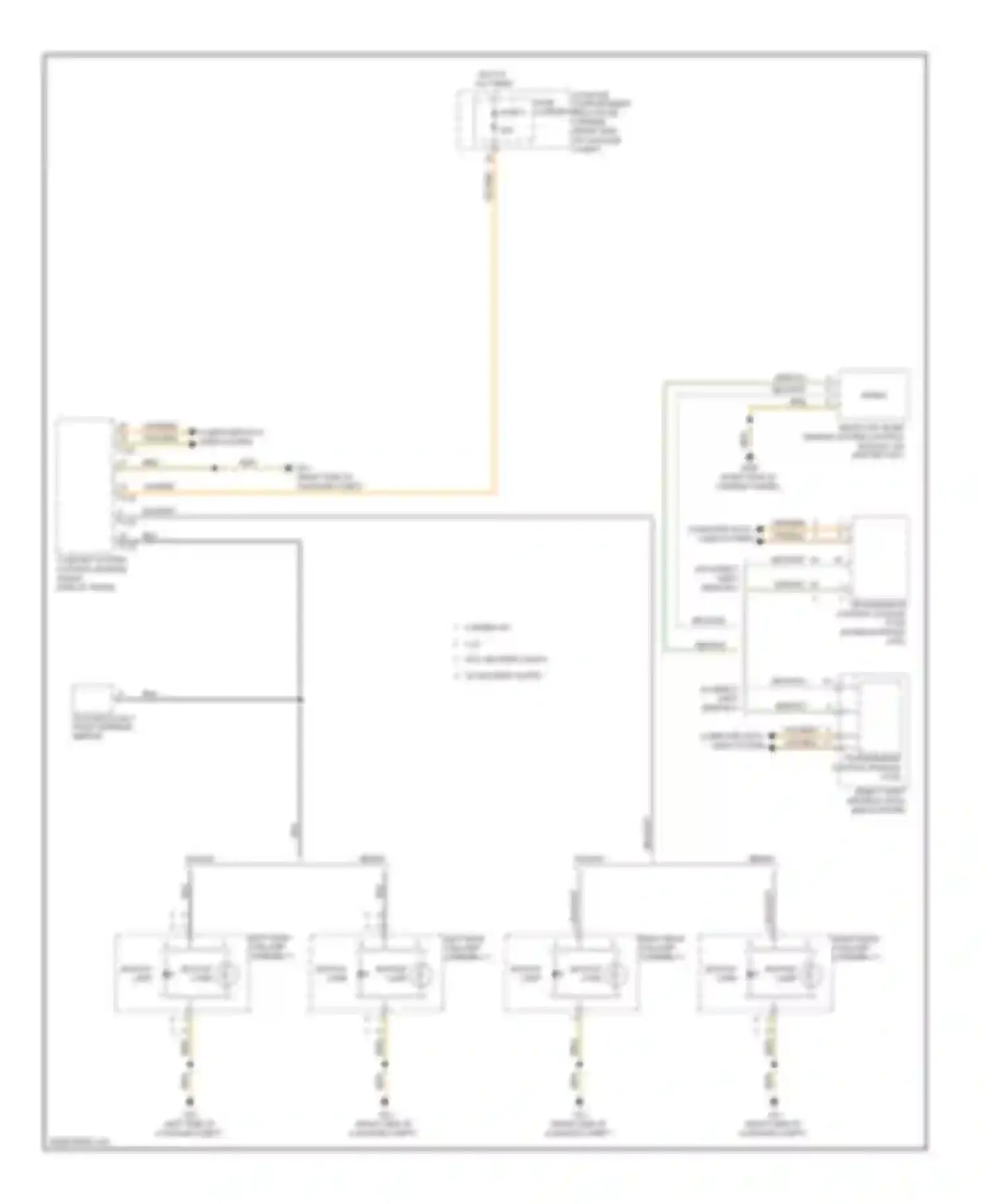Wiring diagram backup lamp for Audi A4 B8 (2007-2012)