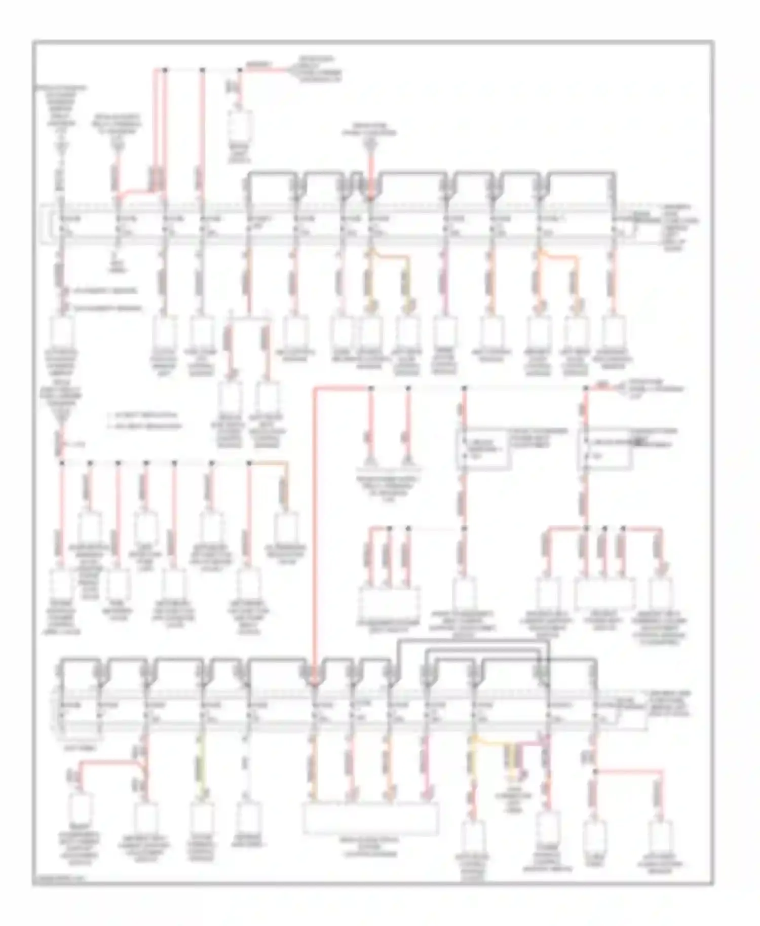 Wiring diagram driver's door control module for Audi A4 B8 (2007-2012) (1 of 1)