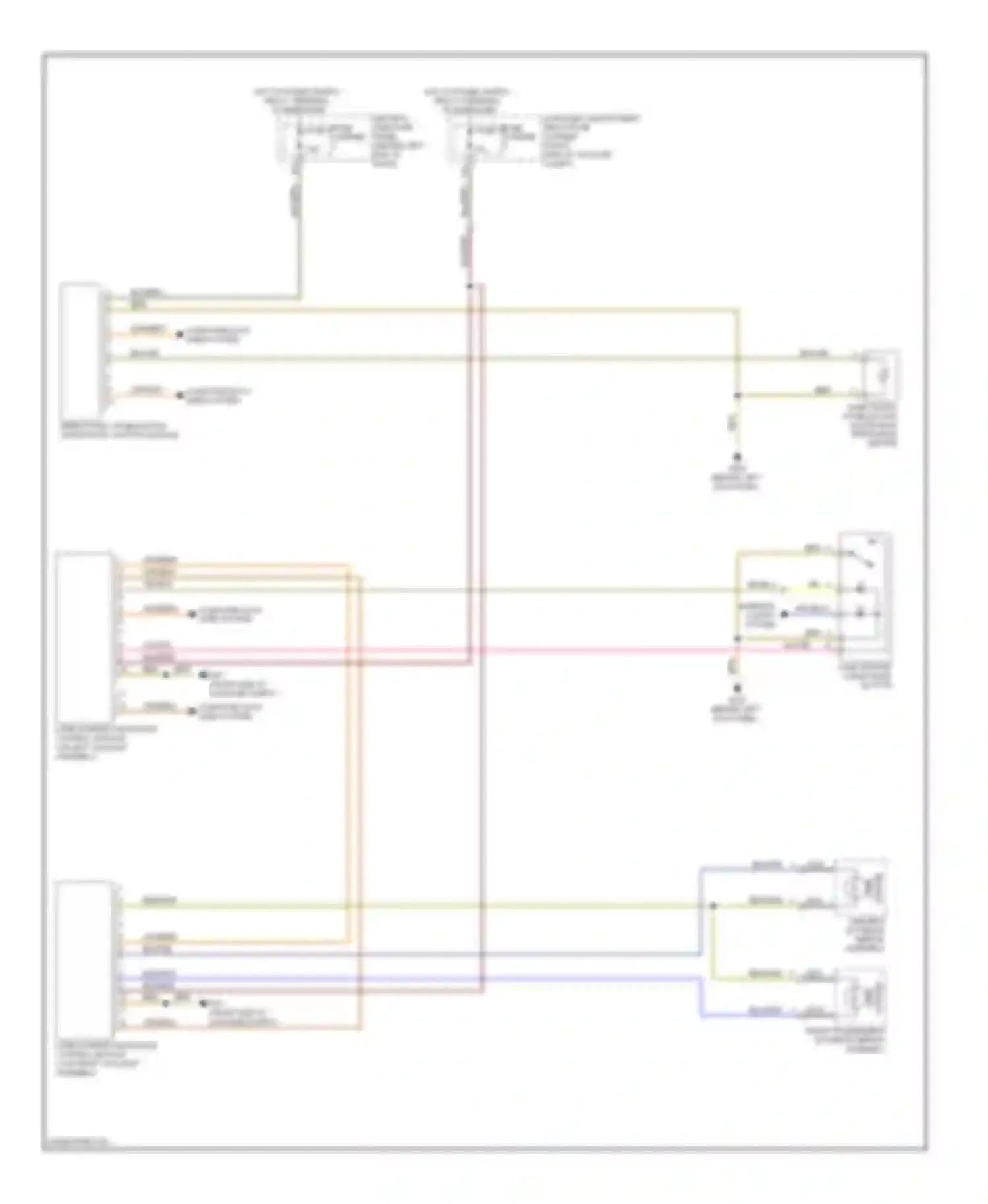 Wiring diagram driver's exterior mirror assembly for Audi A4 B8 (2007-2012) (1 of 3)