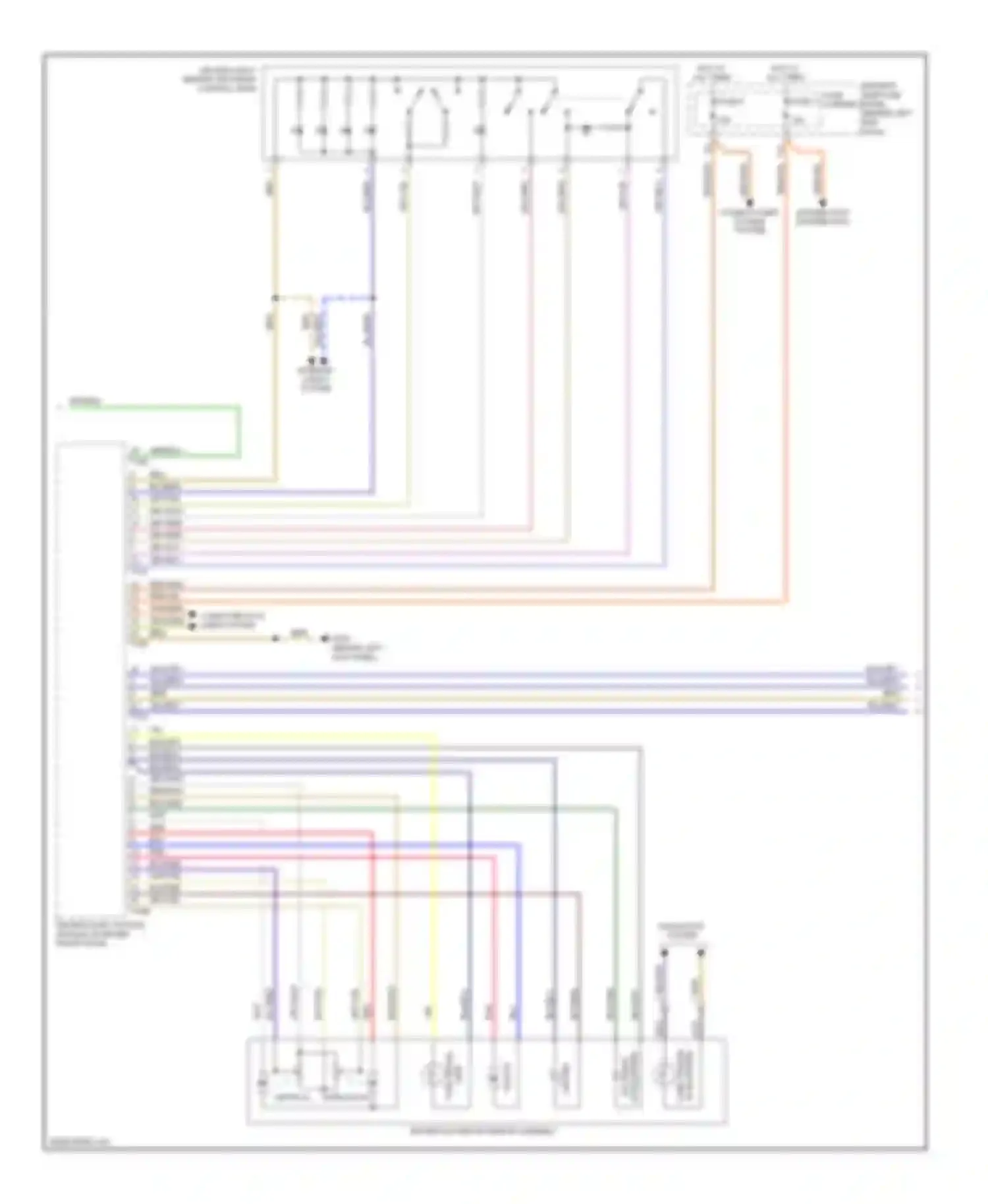 Wiring diagram driver's seat memory program control head for Audi A4 B8 (2007-2012) (1 of 1)