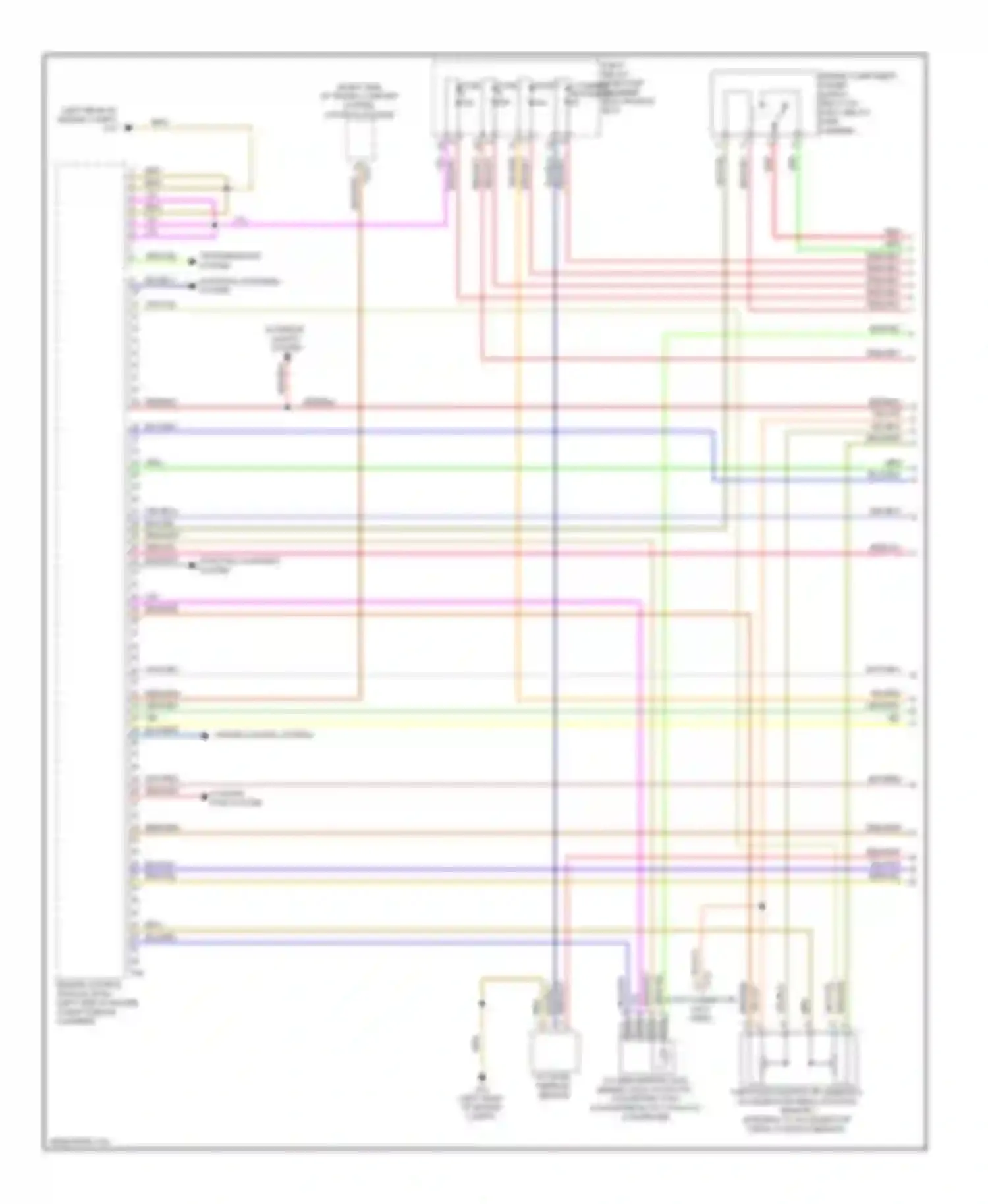 Wiring diagram fuse 6 fuse 8 fuse 7 for Audi A4 B8 (2007-2012)