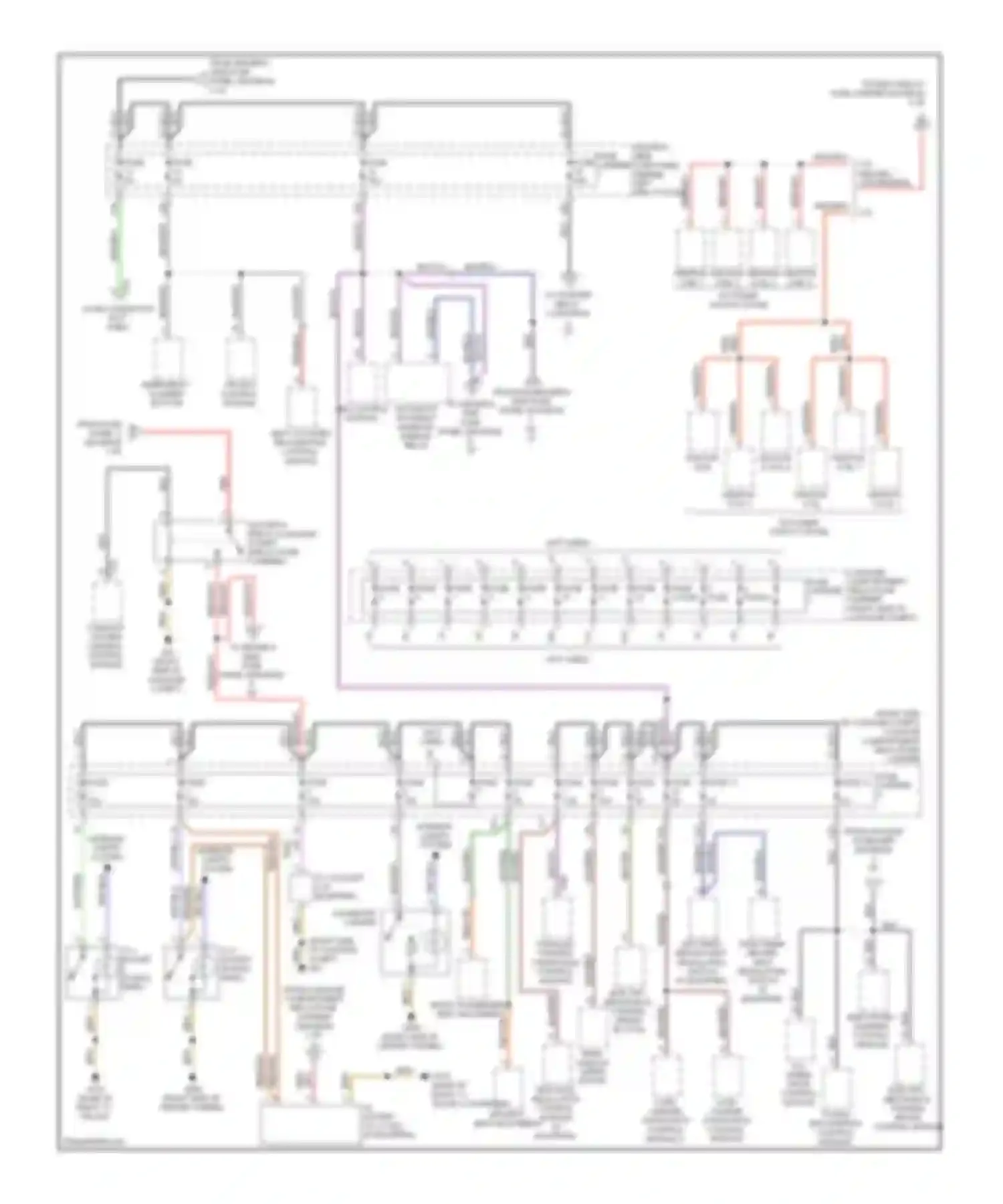 Wiring diagram fuse fuse fuse 2 fuse 1 fuse 3 fuse 4 for Audi A4 B8 (2007-2012)