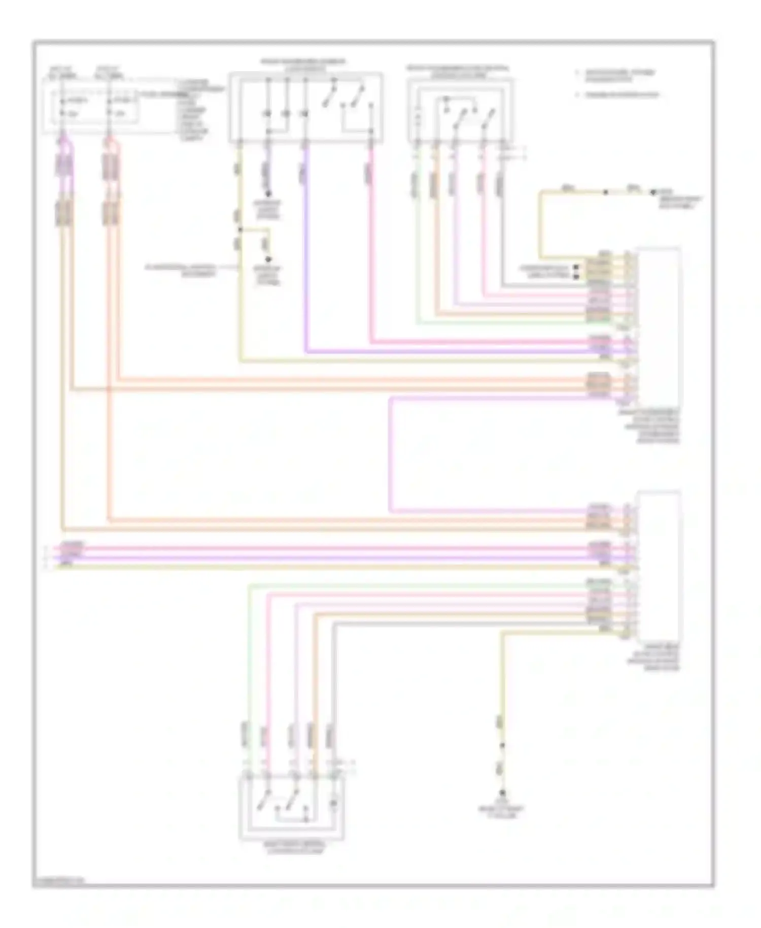 Wiring diagram phased in modification for Audi A4 B8 (2007-2012)