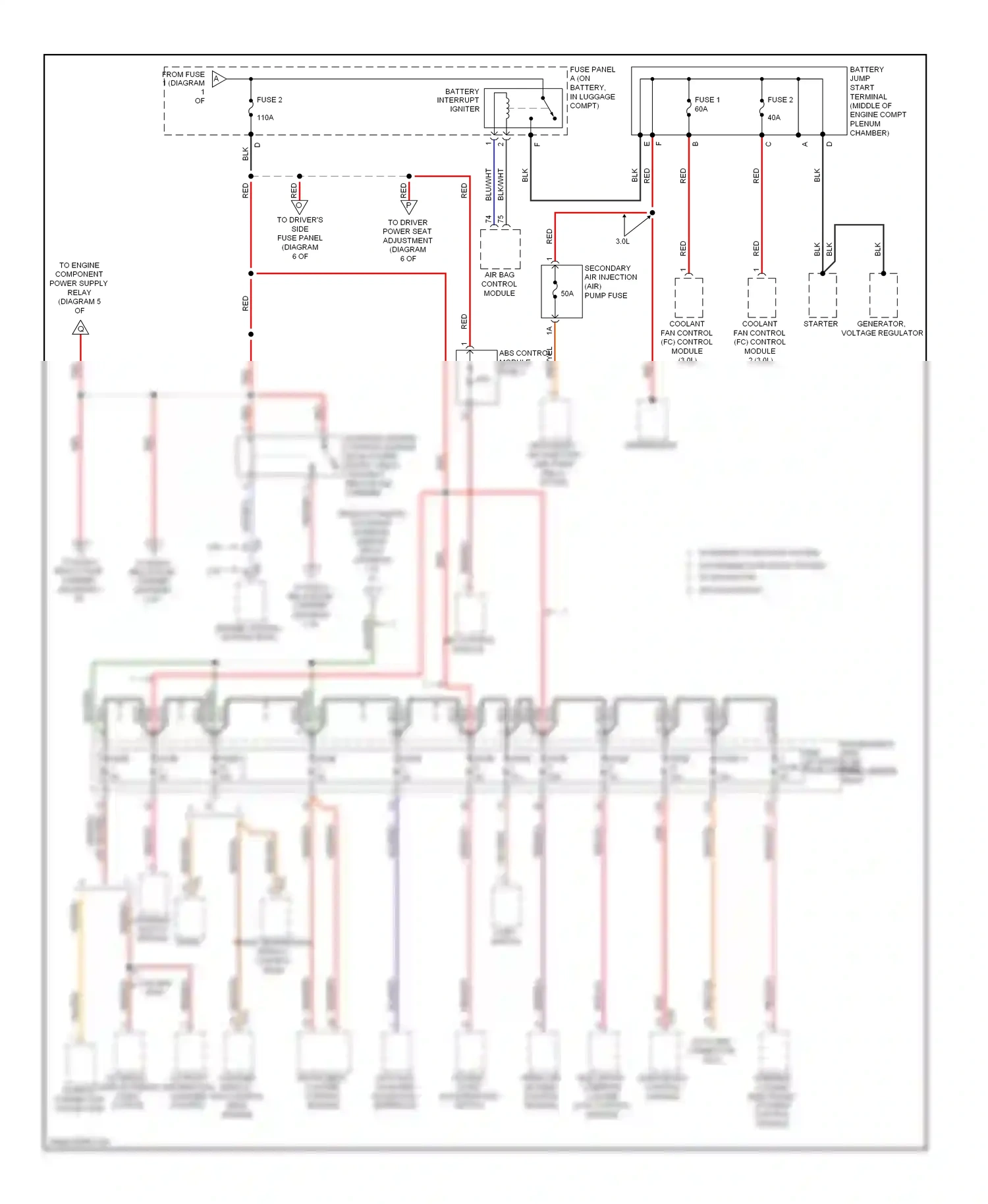 Audi A4 B8 (2007-2012) fuse wiring diagram  (18 of 33)