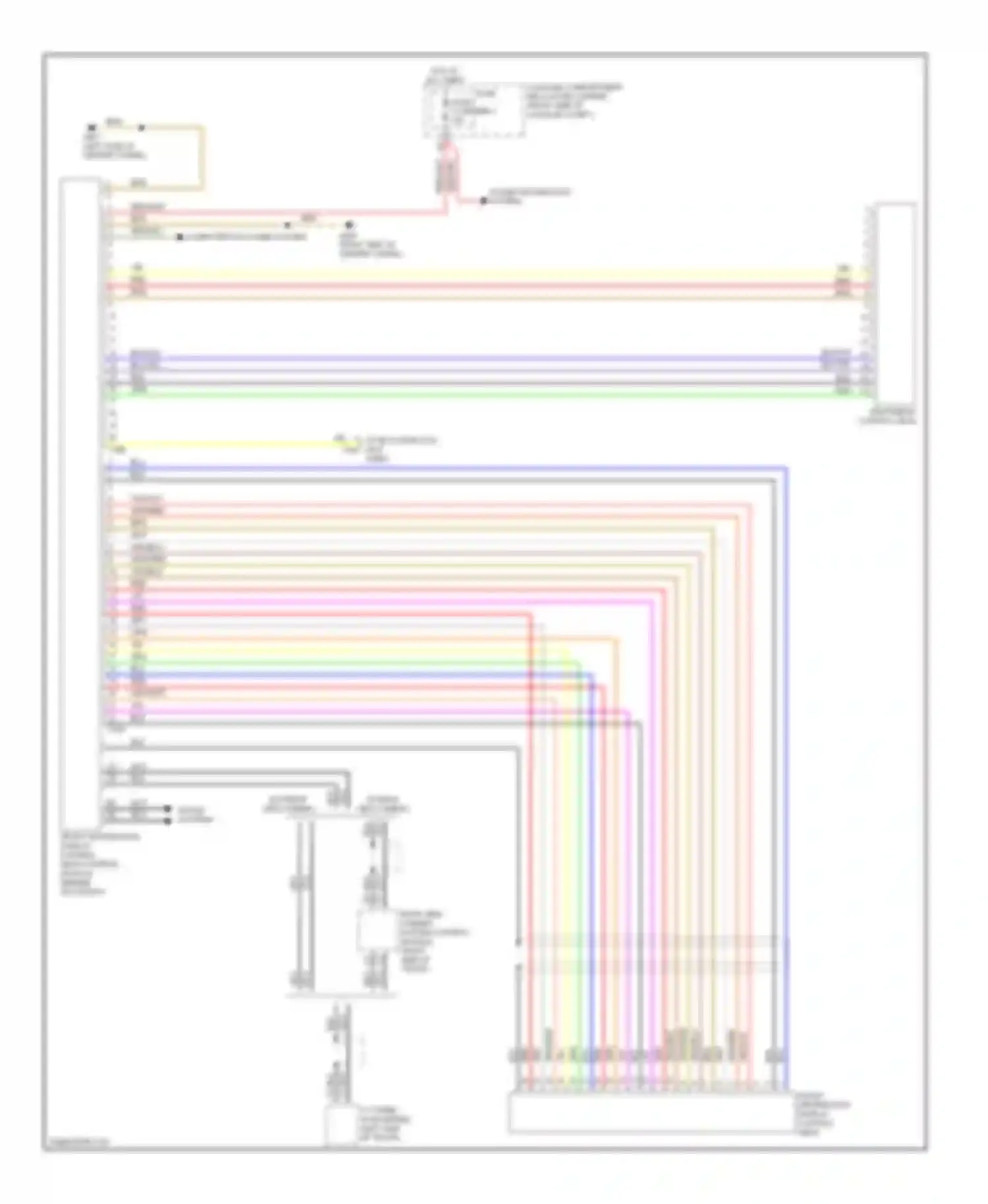 Wiring diagram power distribution system for Audi A4 B8 (2007-2012)