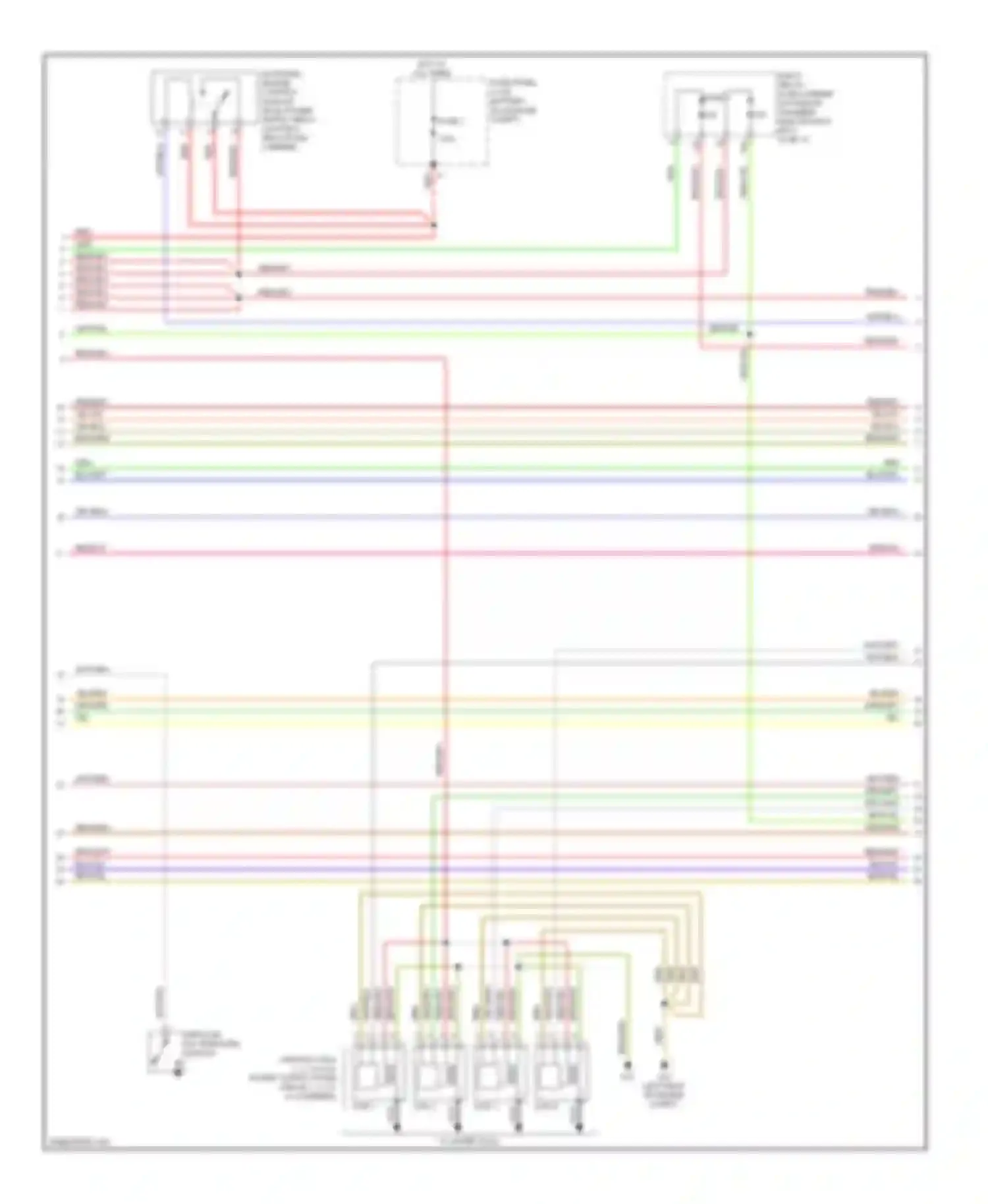 Wiring diagram navigation system for Audi A4 B8 (2007-2012)