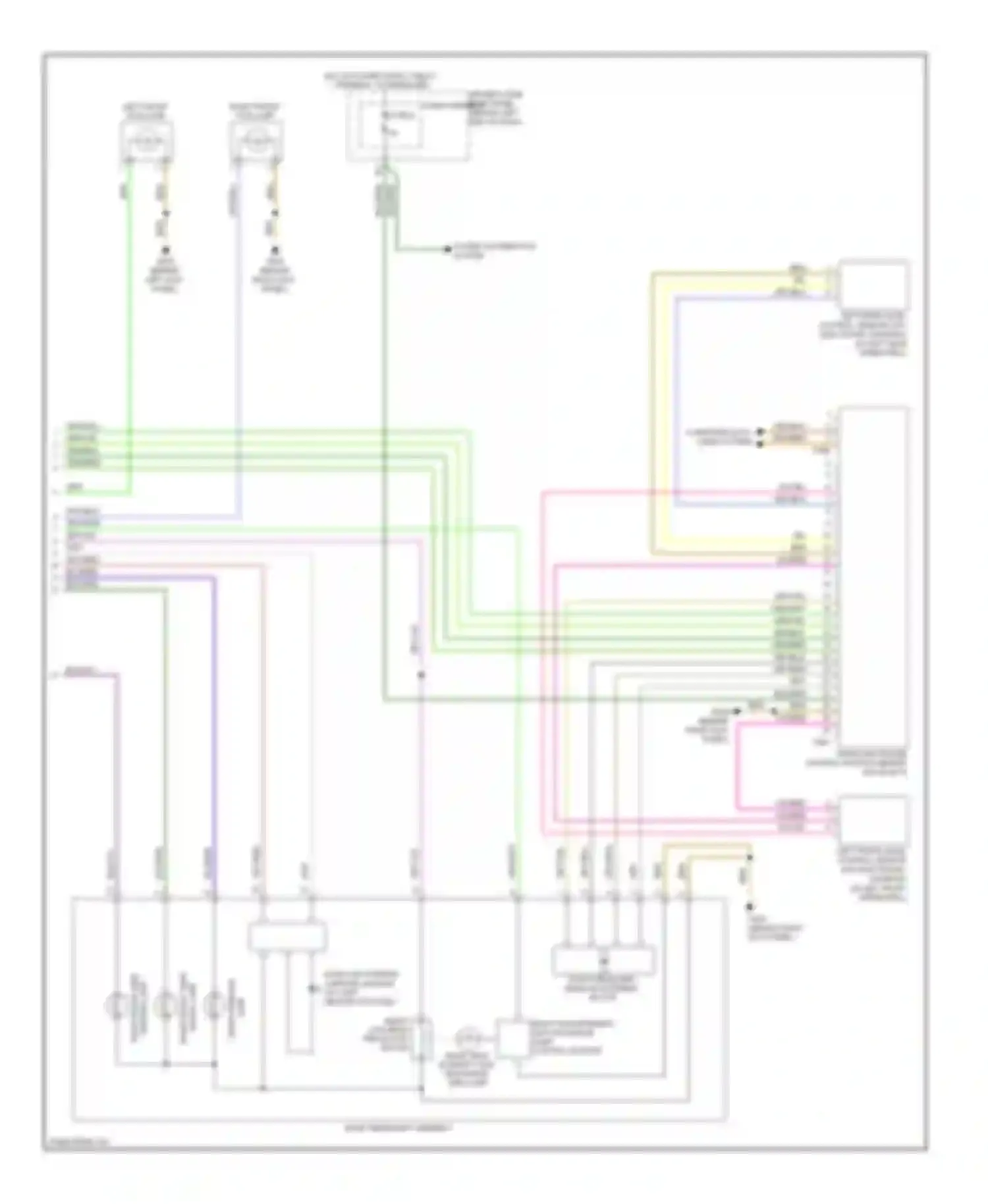 Wiring diagram marker lamp for Audi A4 B8 (2007-2012)
